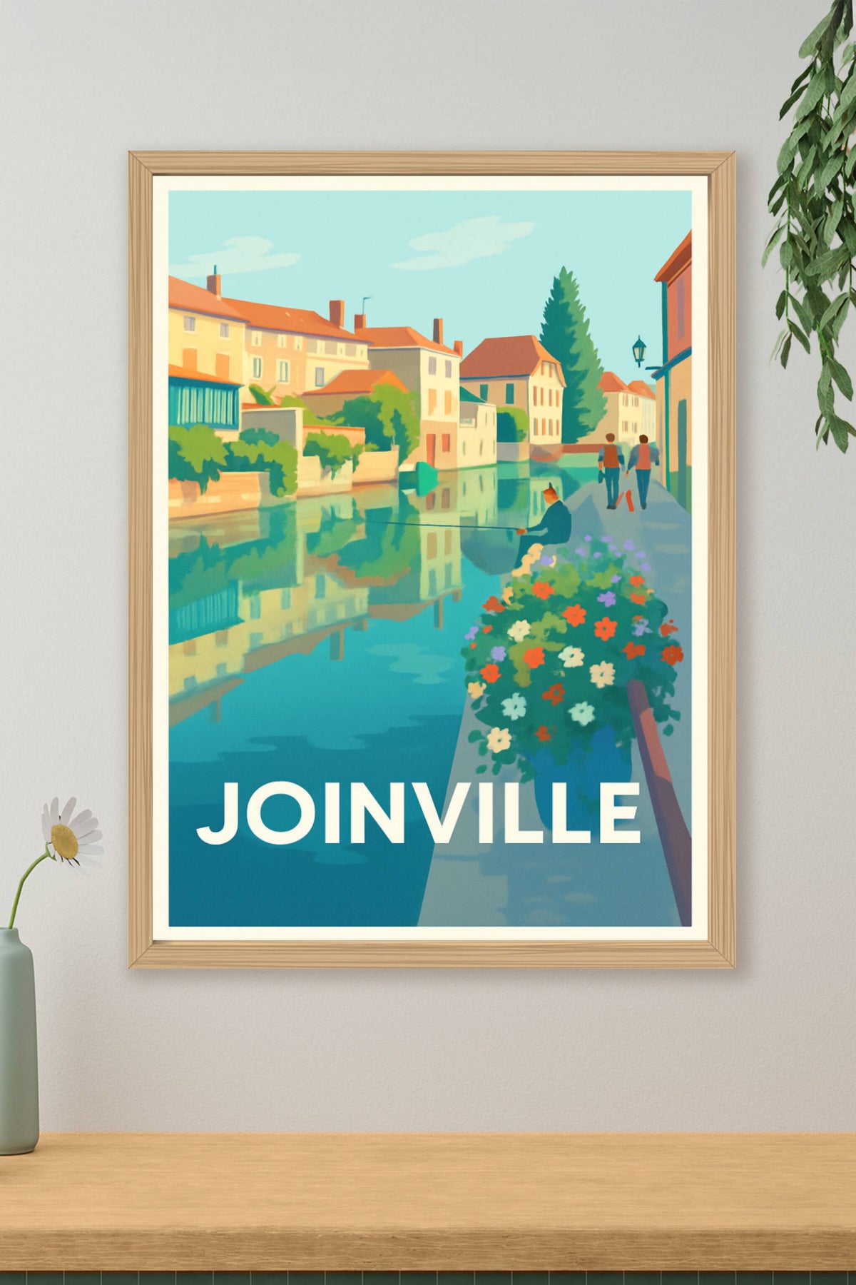 Affiche Joinville — Douceur de vivre au bord de l'eau · poster d'art de Joinville