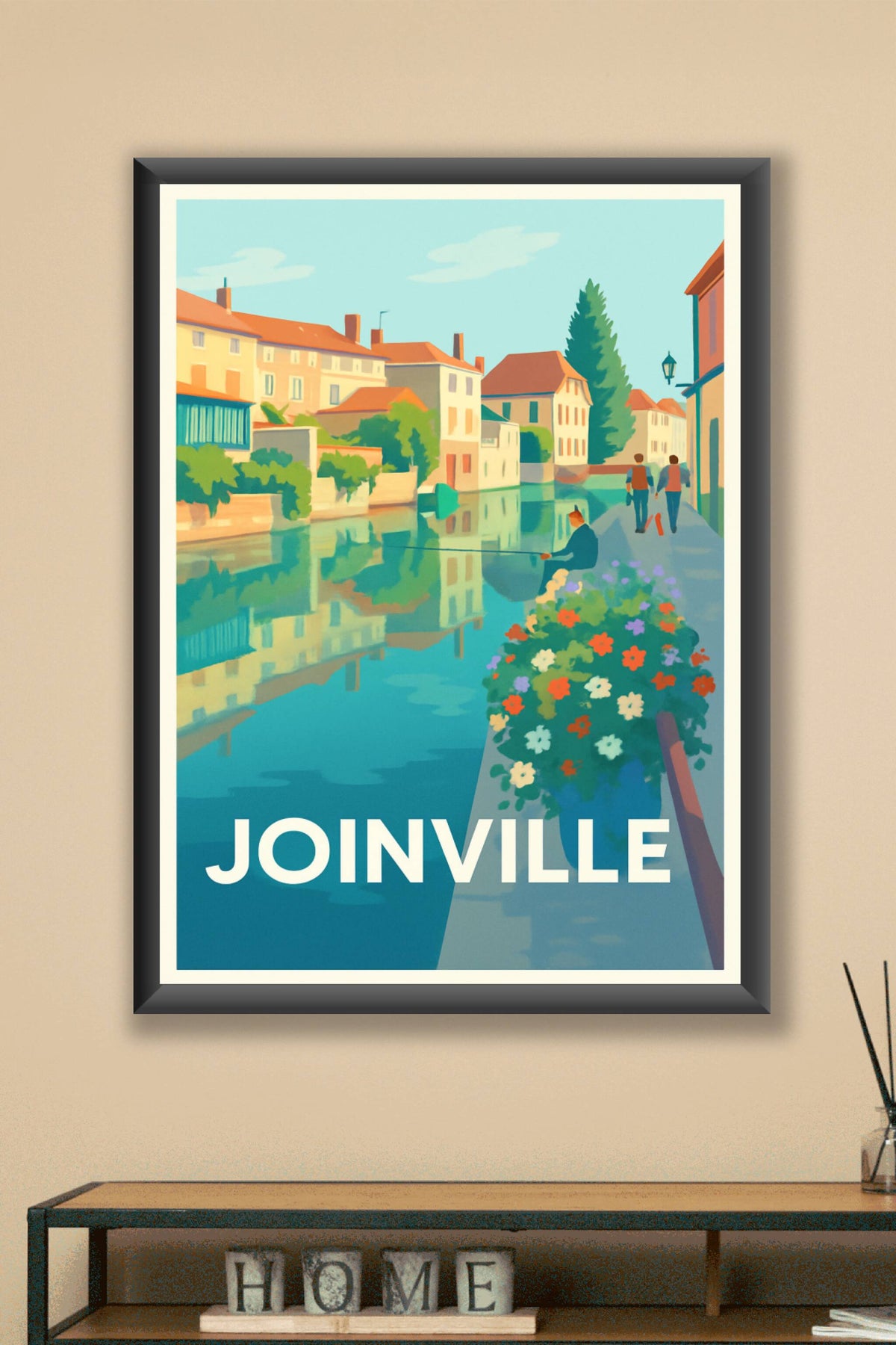 Affiche Joinville — Douceur de vivre au bord de l'eau · poster d'art de Joinville
