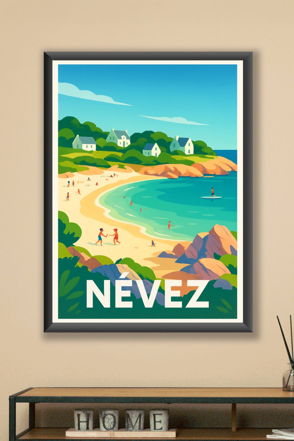 Affiche Névez — Escapade balnéaire en Bretagne · poster d'art de Névez