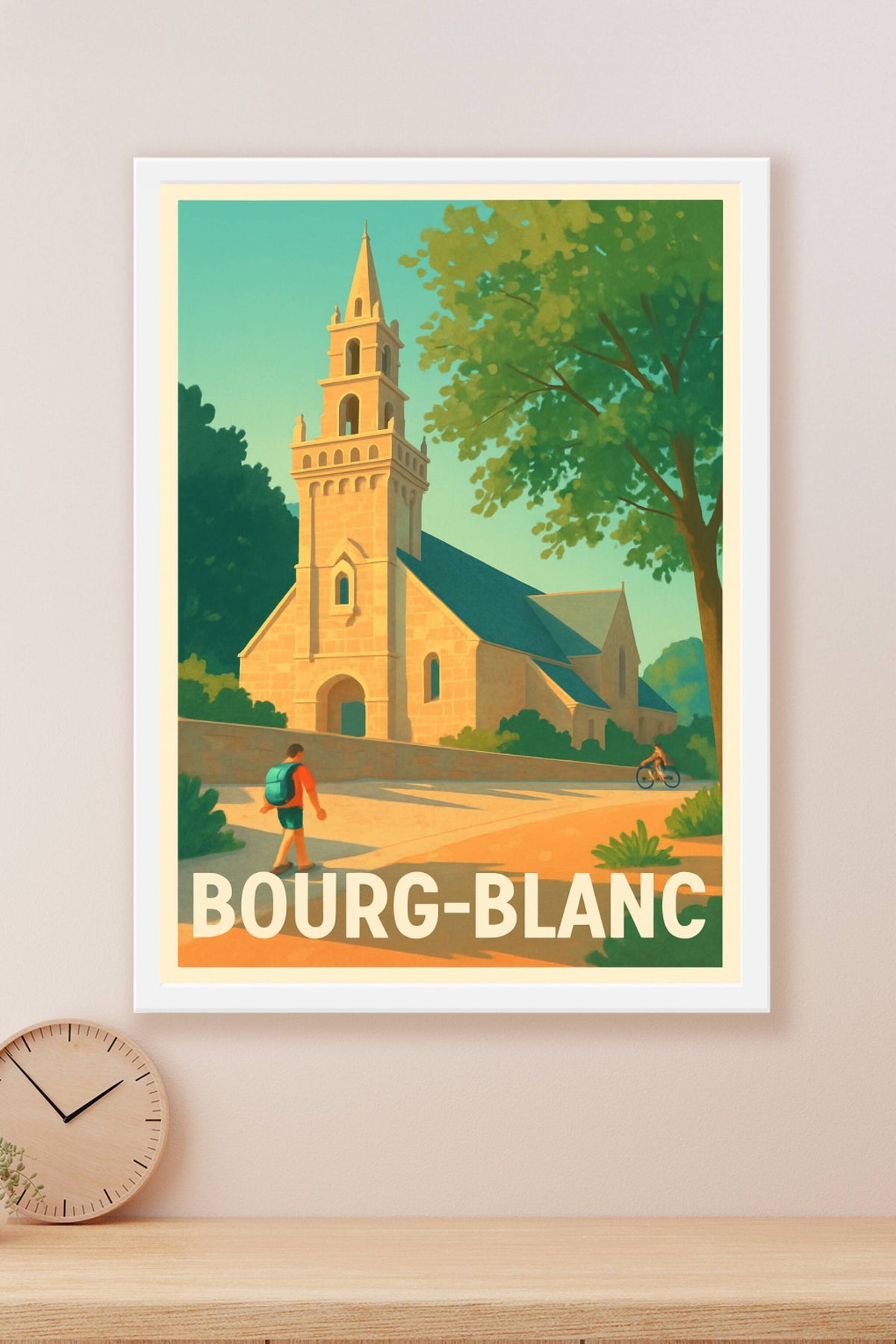 Affiche Bourg-Blanc — Charme et sérénité bretonne · poster d'art de Bourg-Blanc