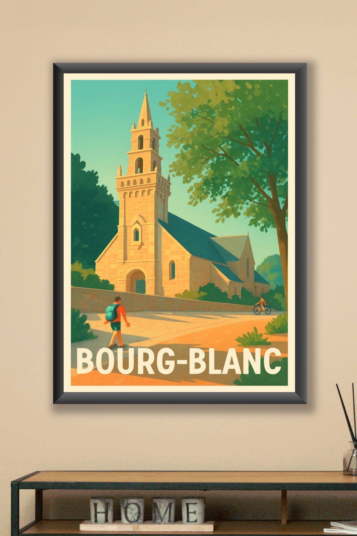 Affiche Bourg-Blanc — Charme et sérénité bretonne · poster d'art de Bourg-Blanc