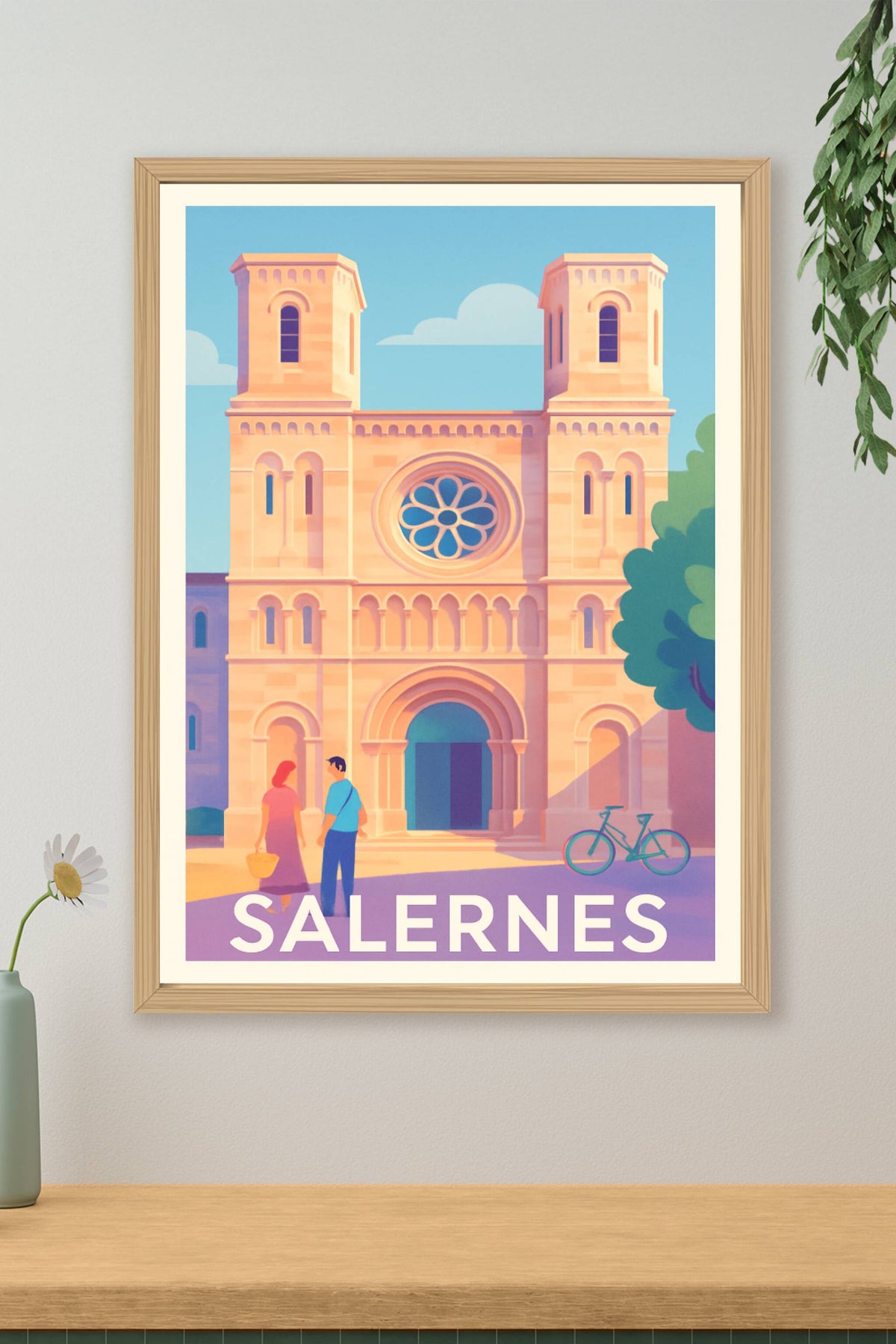 Affiche Salernes — Charme et Sérénité Méditerranéenne · poster d'art de Salernes