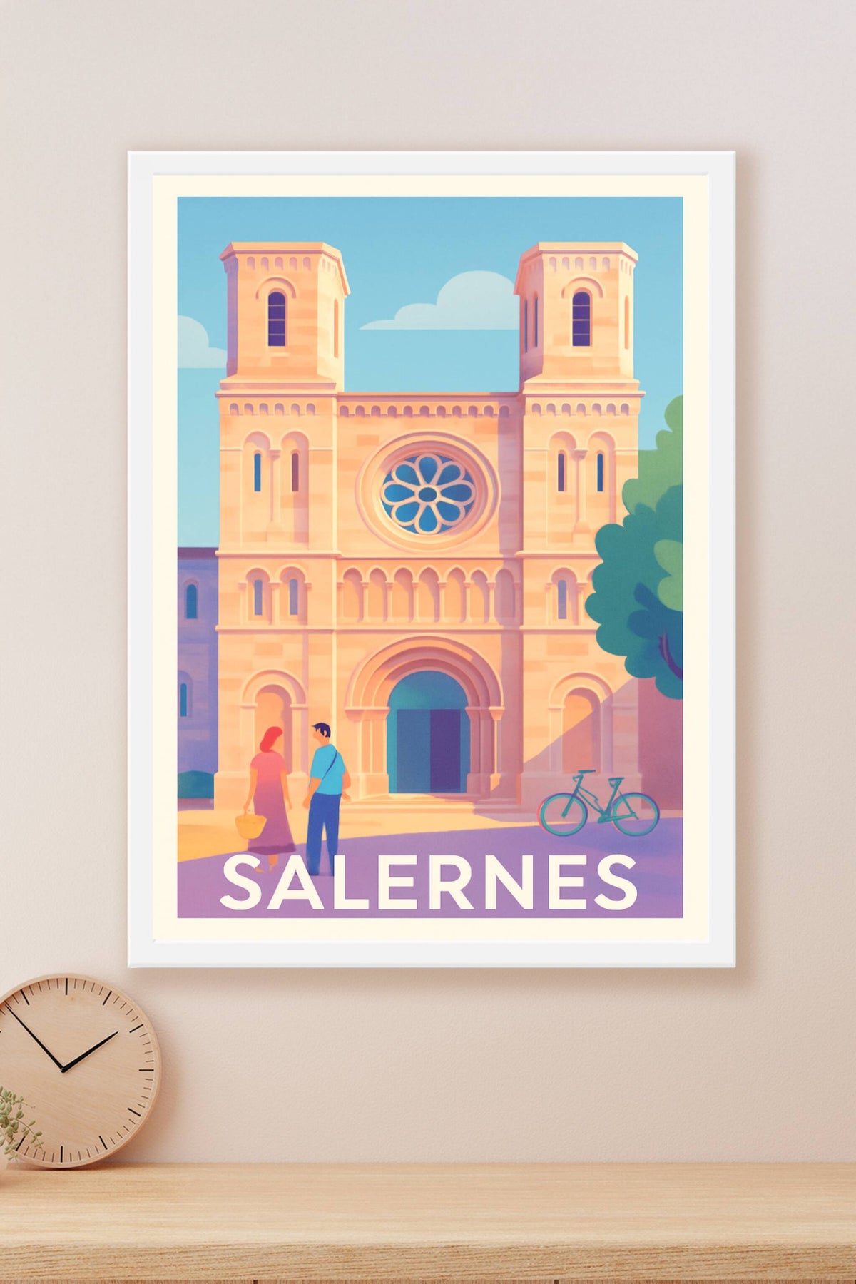 Affiche Salernes — Charme et Sérénité Méditerranéenne · poster d'art de Salernes