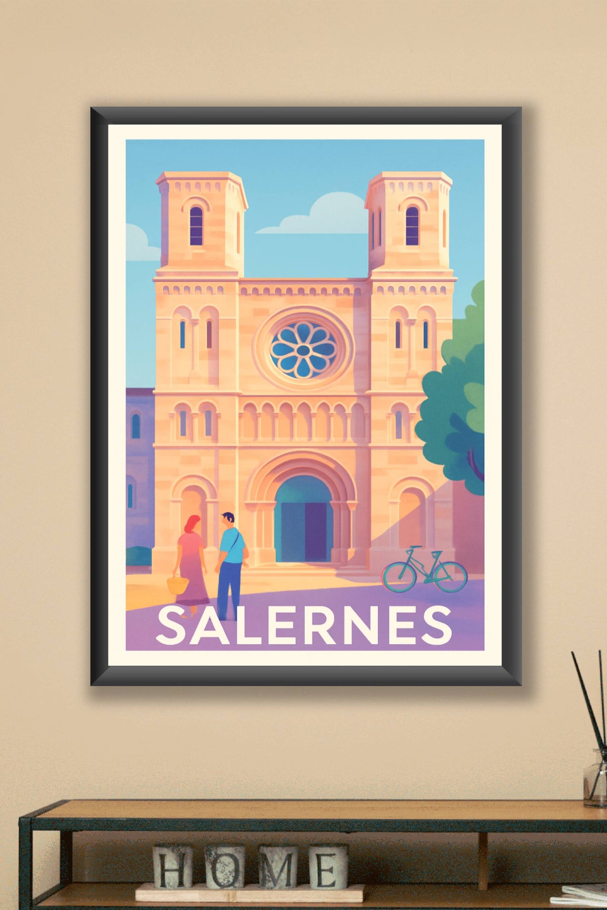 Affiche Salernes — Charme et Sérénité Méditerranéenne · poster d'art de Salernes
