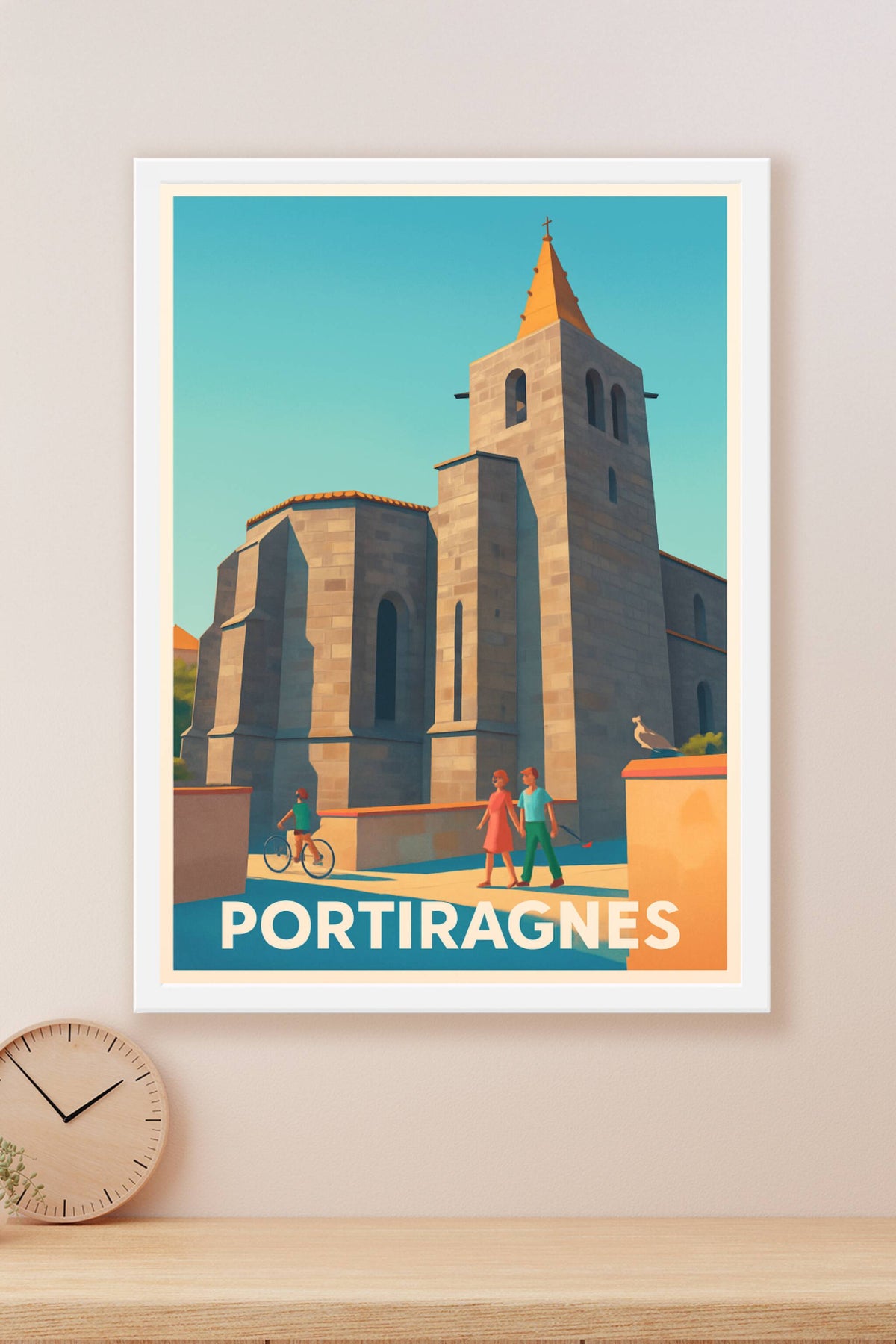 Affiche Portiragnes — Charme et sérénité méditerranéenne · poster d'art de Portiragnes