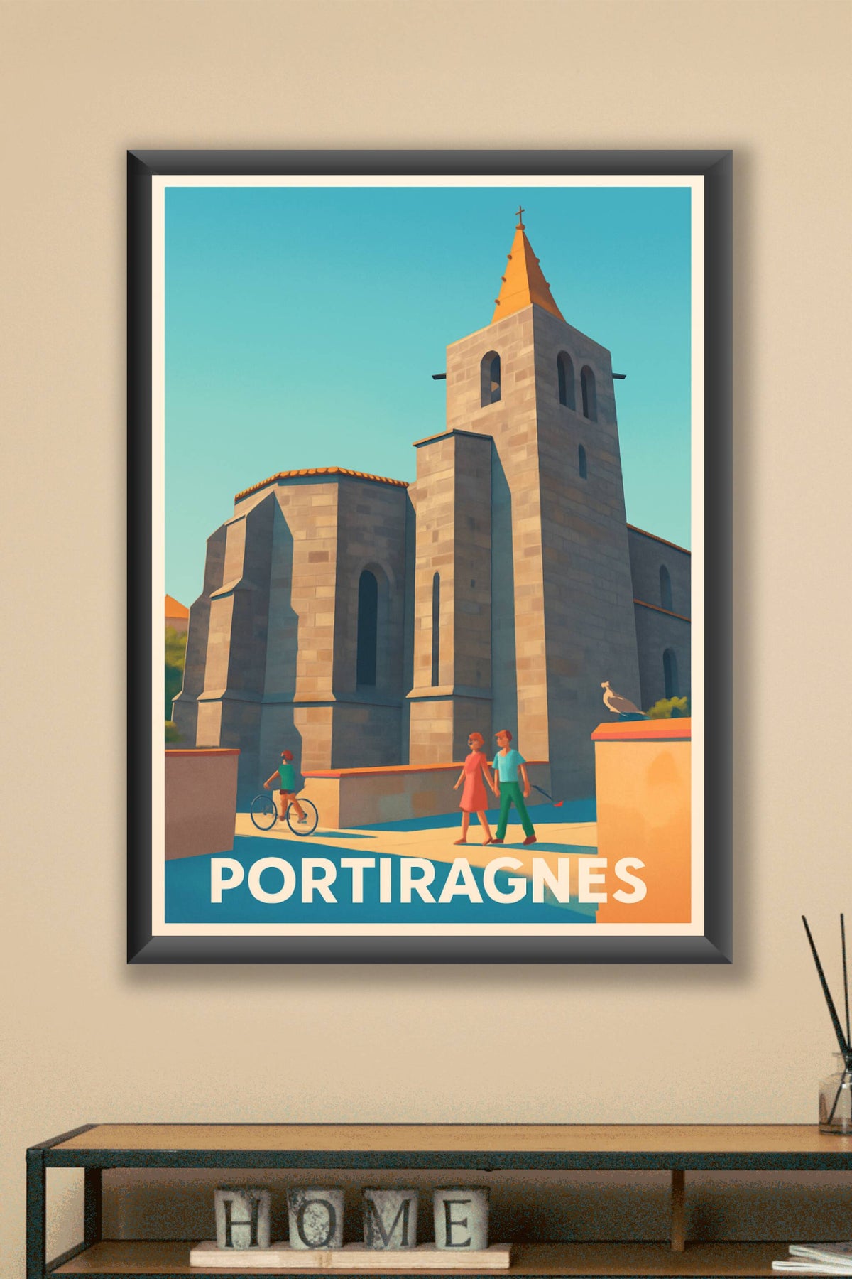 Affiche Portiragnes — Charme et sérénité méditerranéenne · poster d'art de Portiragnes