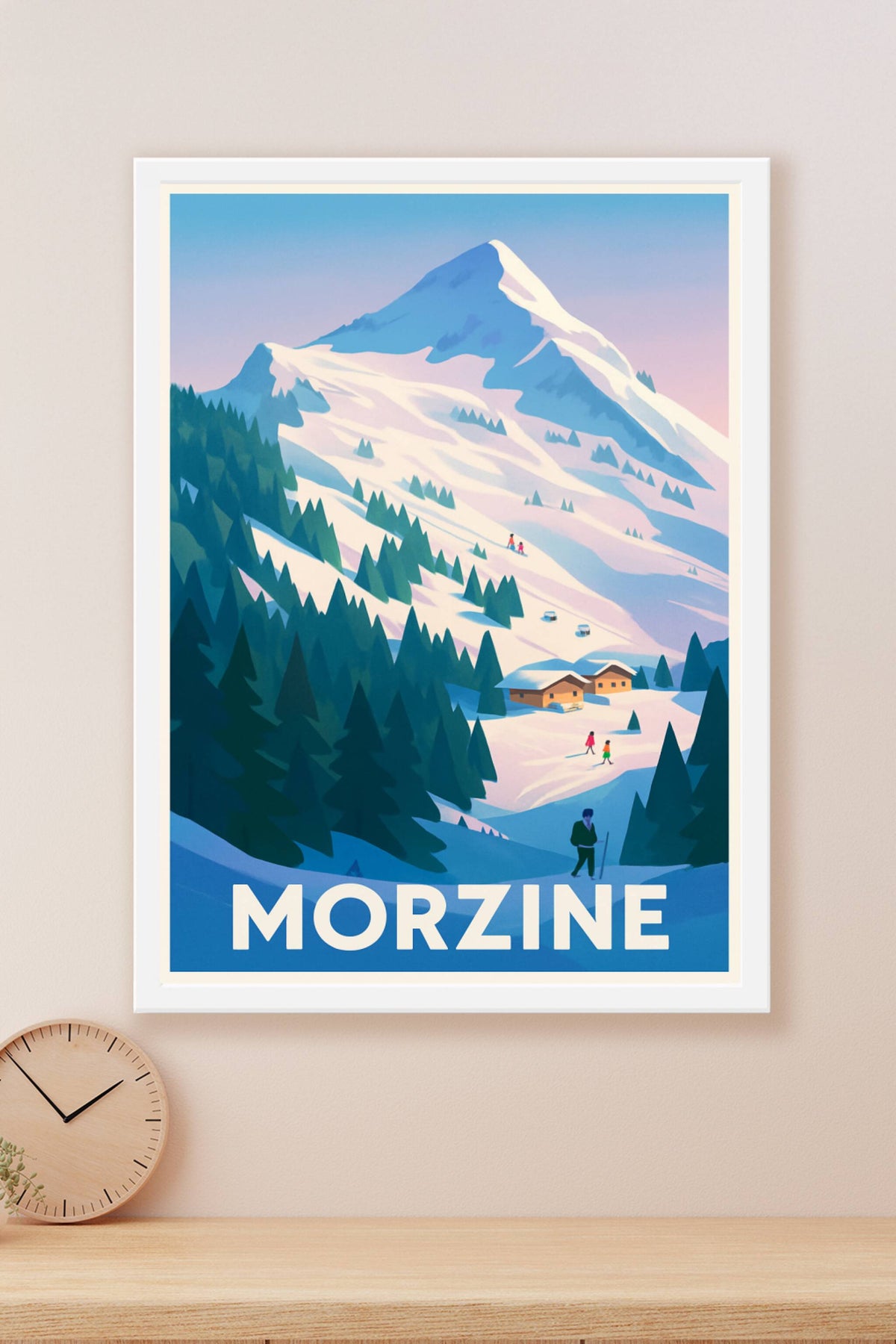 Affiche Morzine — L'évasion hivernale en montagne · poster d'art de Morzine