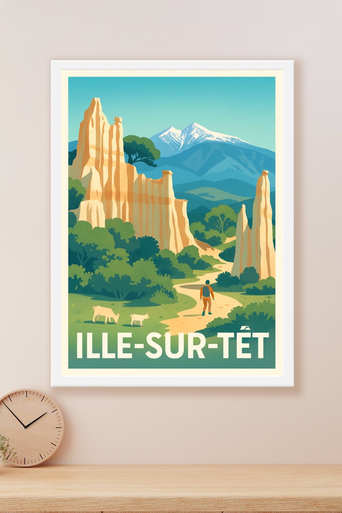 Affiche Ille-sur-Têt — Merveilles naturelles et randonnées authentiques · poster d'art de Ille-sur-Têt