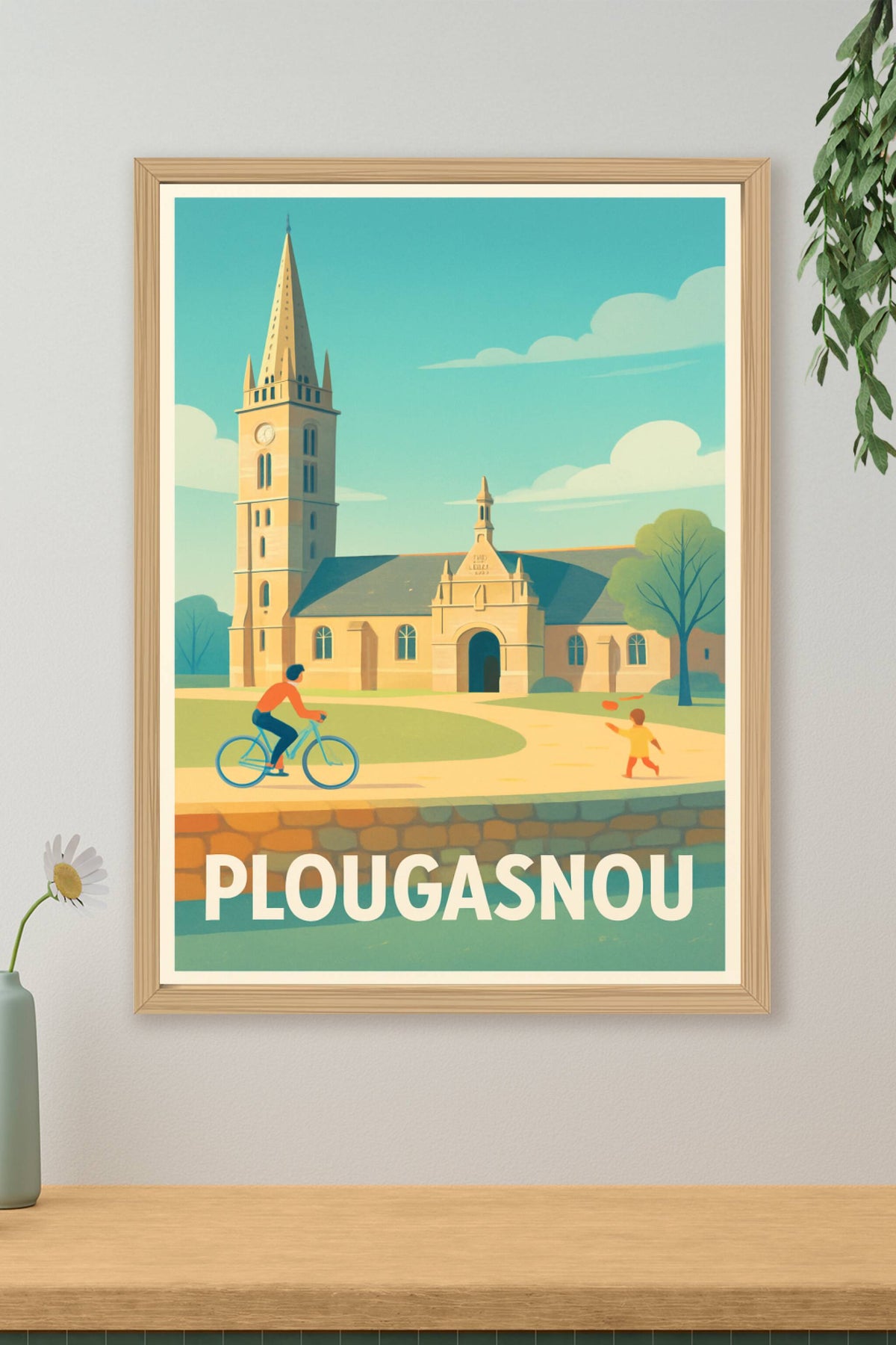 Affiche Plougasnou — Charme et Sérénité Bretonne · poster d'art de Plougasnou