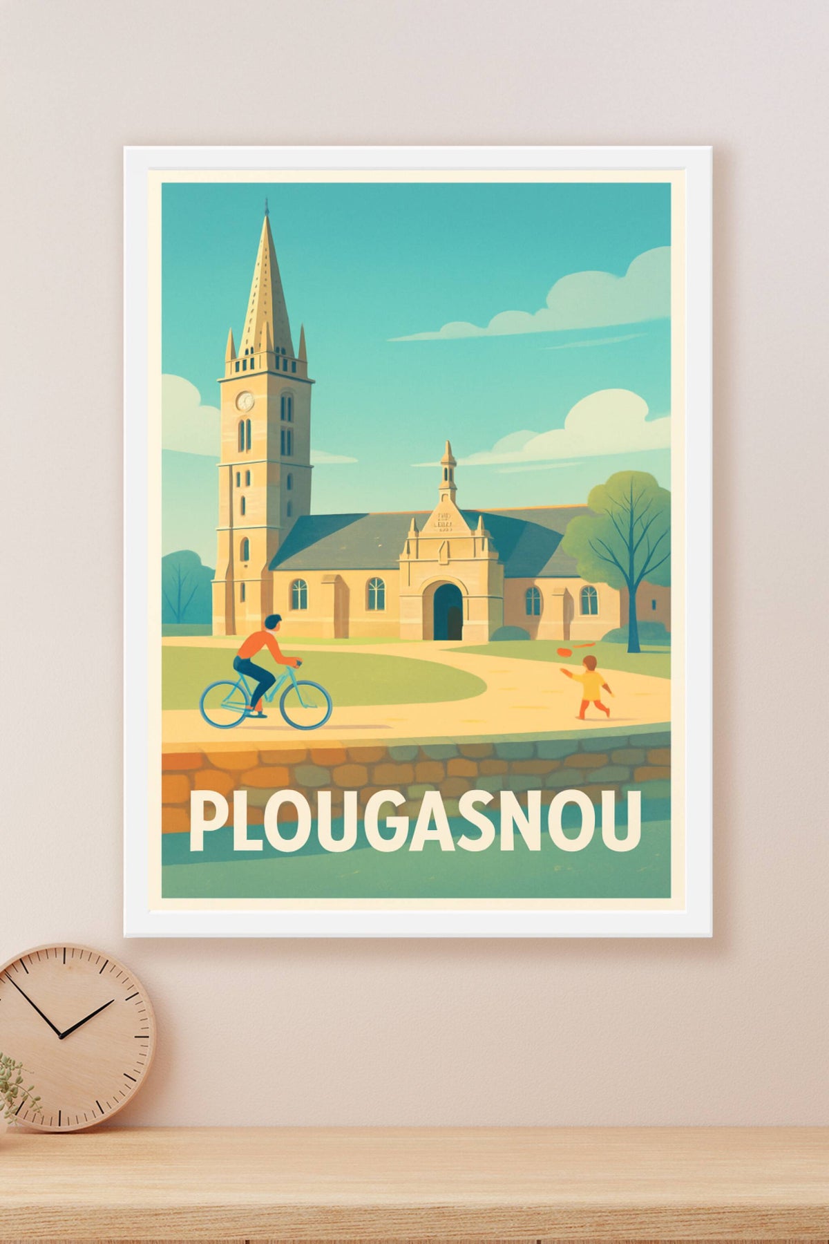Affiche Plougasnou — Charme et Sérénité Bretonne · poster d'art de Plougasnou