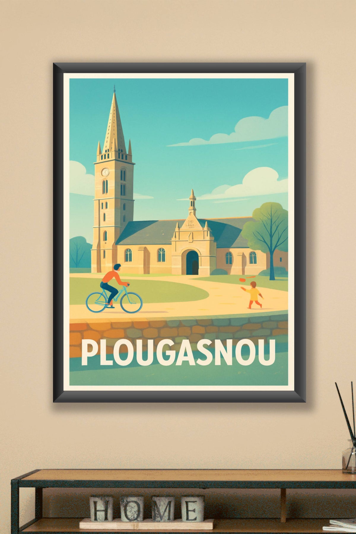 Affiche Plougasnou — Charme et Sérénité Bretonne · poster d'art de Plougasnou