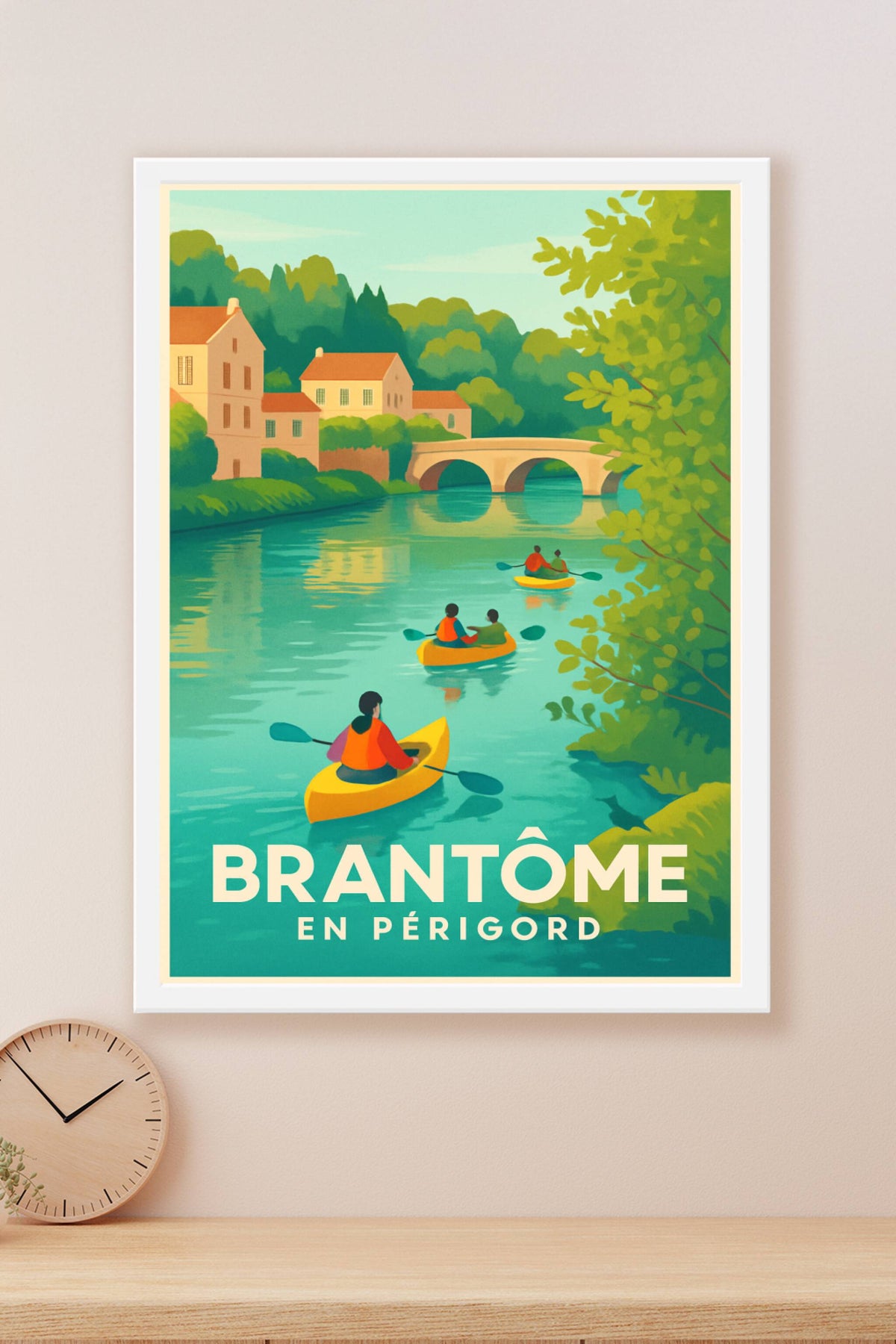 Affiche Brantôme — Joyau paisible en Périgord · poster d'art de Brantôme