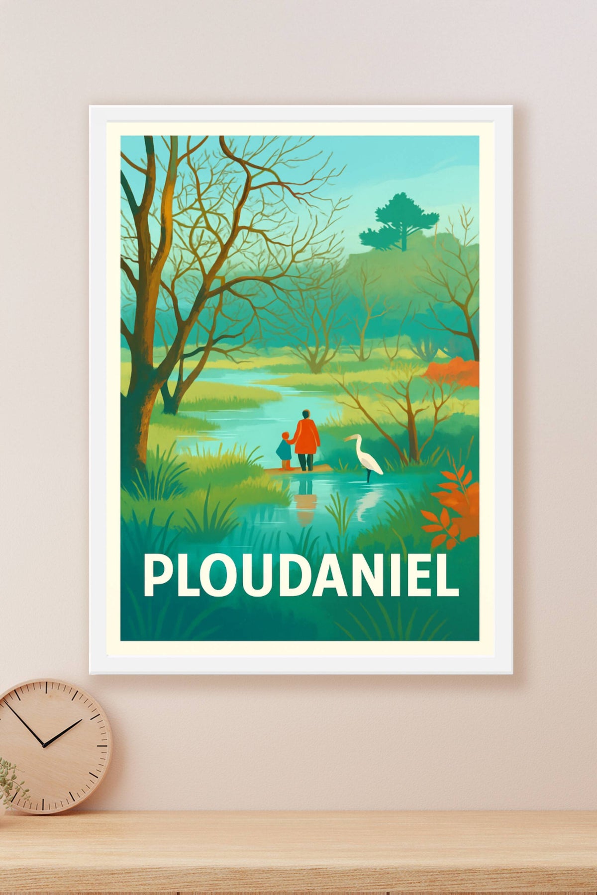 Affiche Ploudaniel — Invitation à la Sérénité Naturelle · poster d'art de Ploudaniel