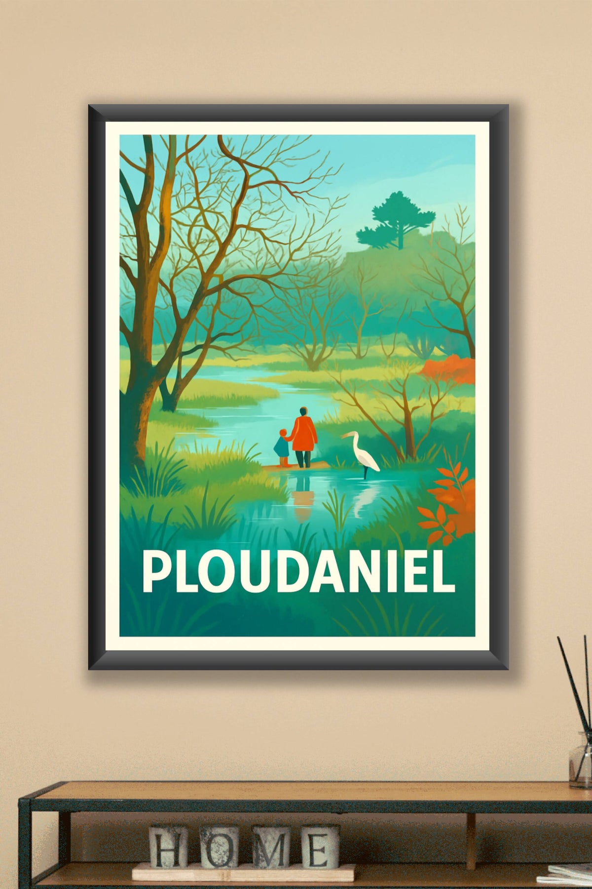 Affiche Ploudaniel — Invitation à la Sérénité Naturelle · poster d'art de Ploudaniel