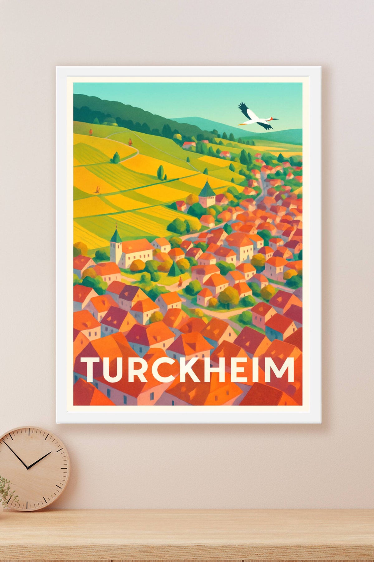 Affiche Turckheim — Le charme pittoresque de l'Alsace · poster d'art de Turckheim