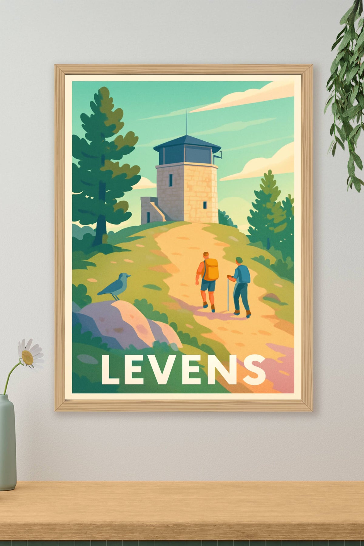 Affiche Levens — Escapade nature et patrimoine · poster d'art de Levens