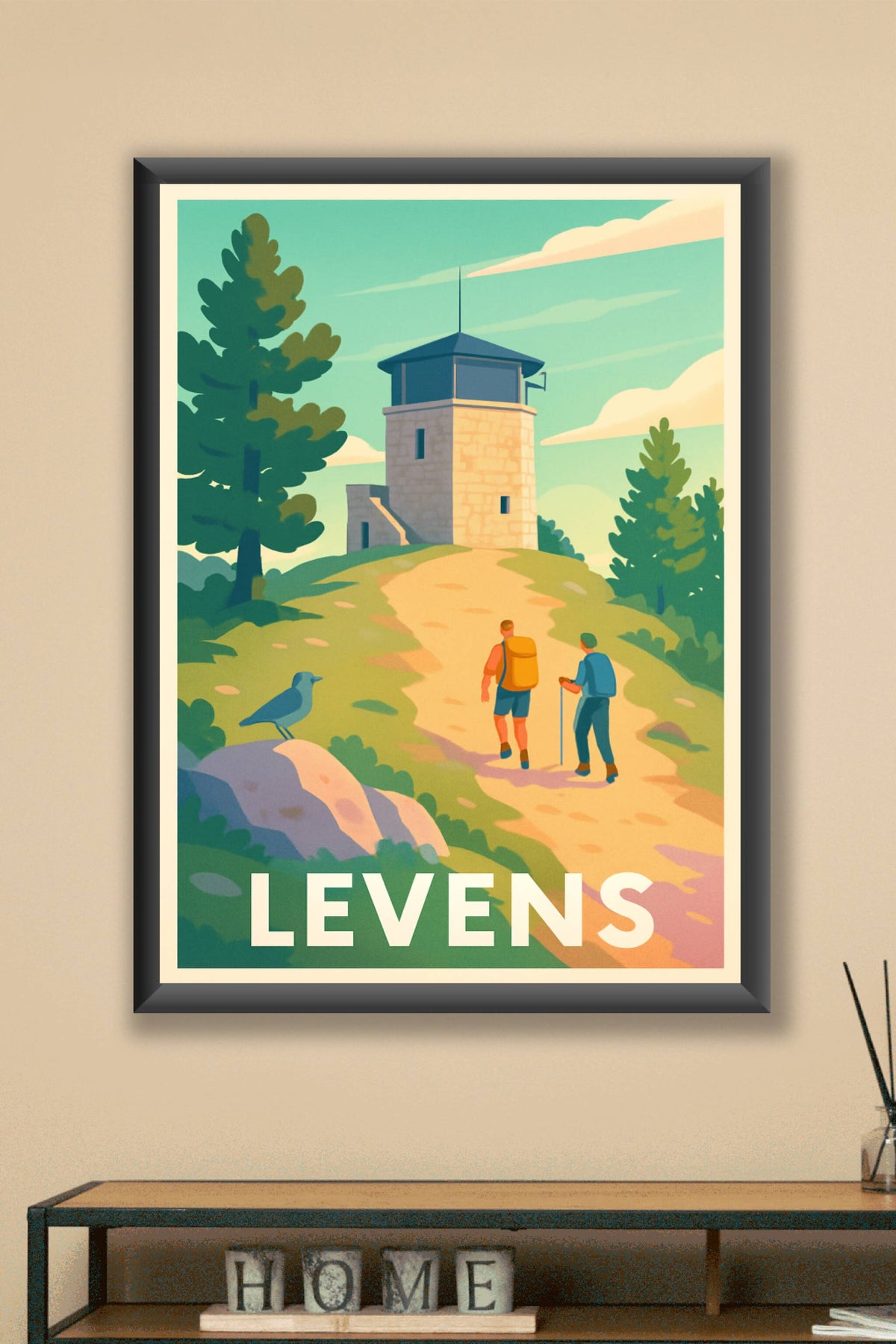 Affiche Levens — Escapade nature et patrimoine · poster d'art de Levens