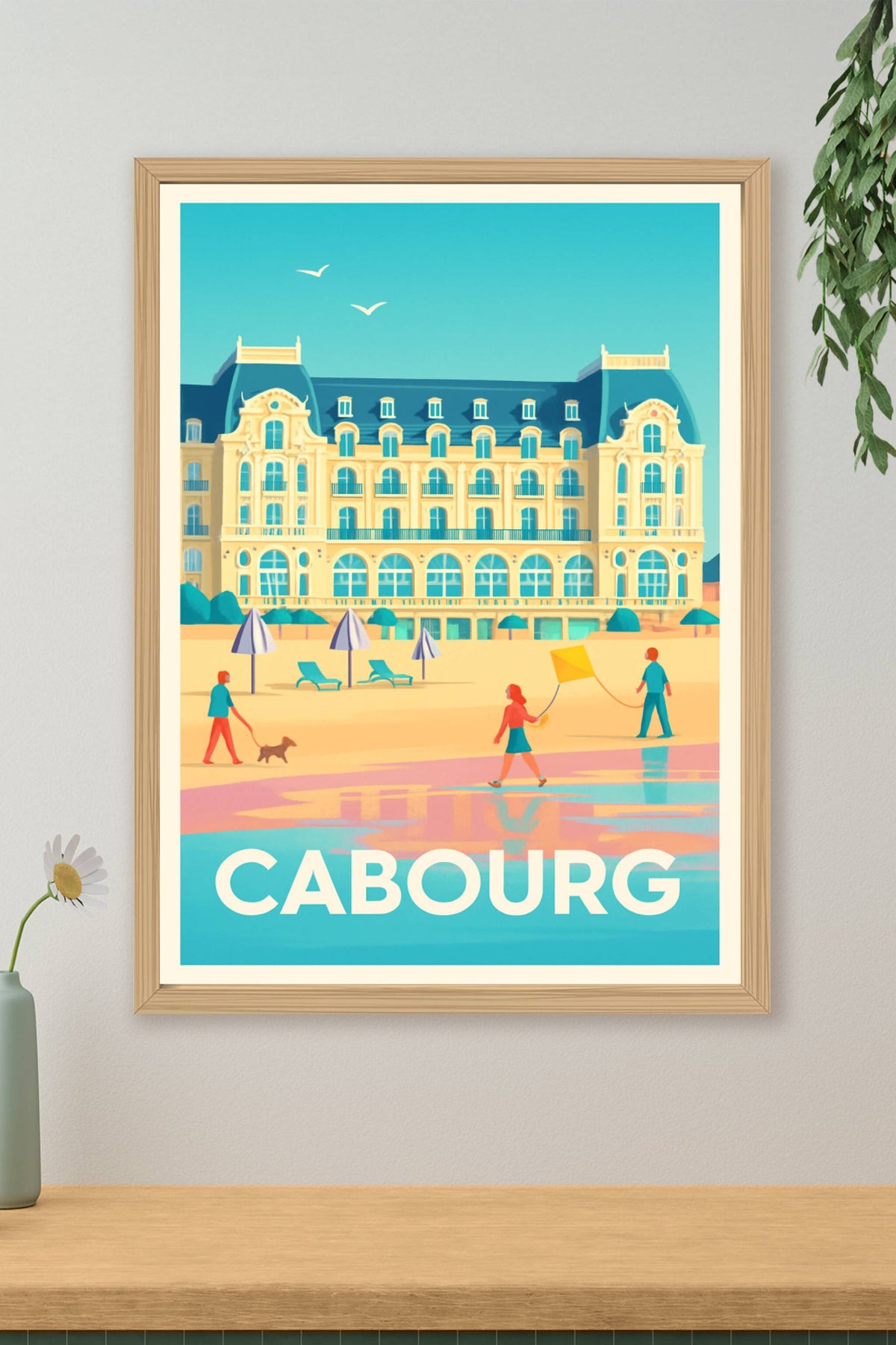 Affiche Cabourg — Échappée Belle en Bord de Mer · poster d'art de Cabourg