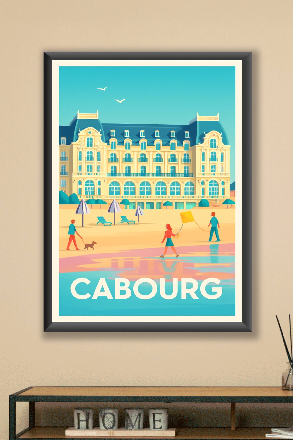 Affiche Cabourg — Échappée Belle en Bord de Mer · poster d'art de Cabourg