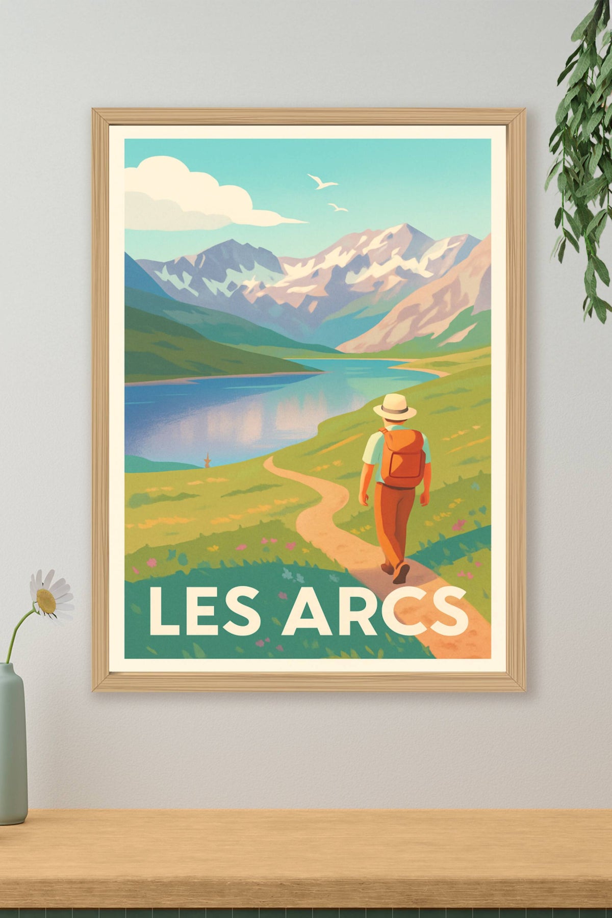 Affiche Les Arcs — Évasion et nature grandeur montagne · poster d'art de Les Arcs