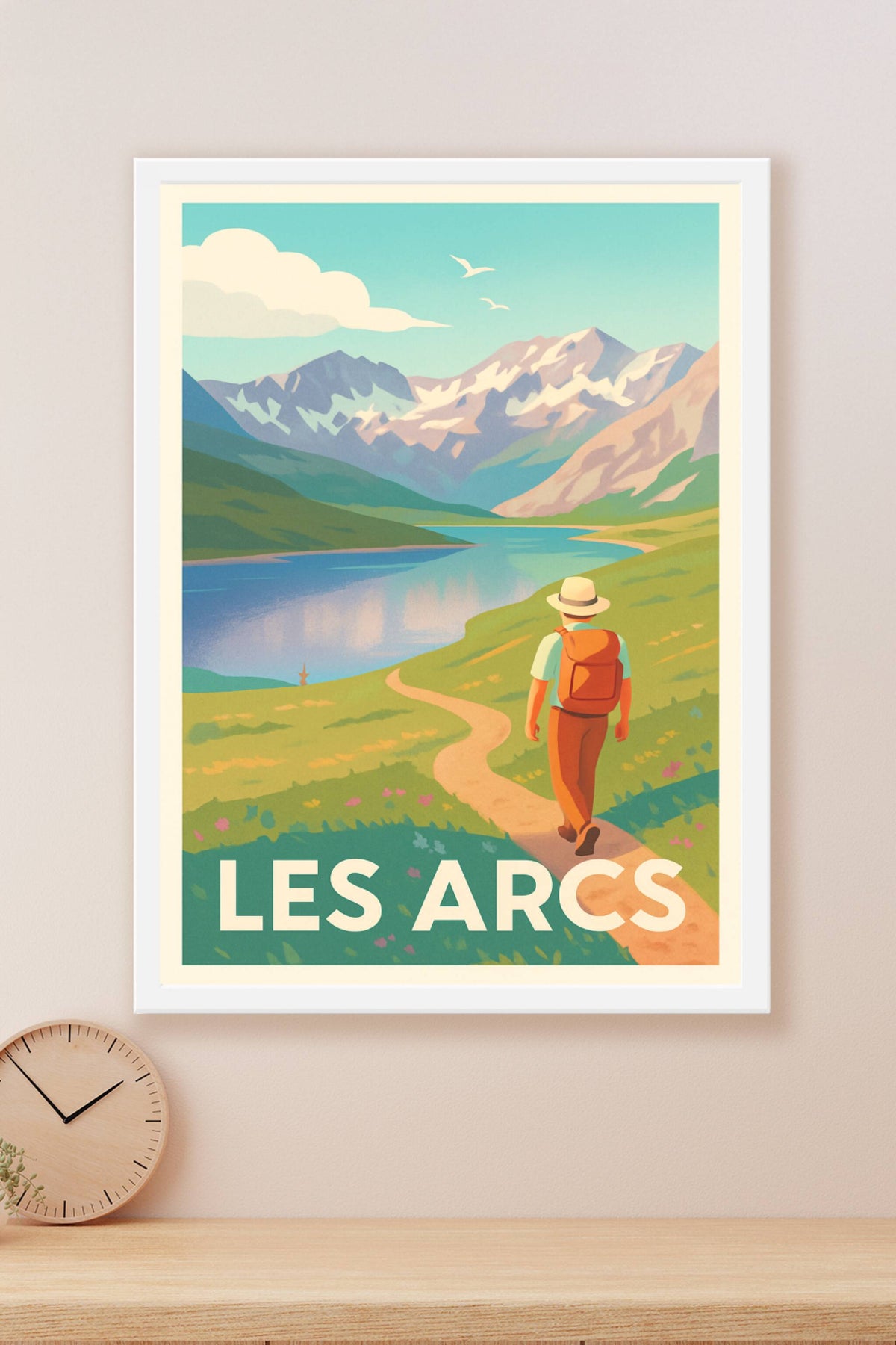 Affiche Les Arcs — Évasion et nature grandeur montagne · poster d'art de Les Arcs