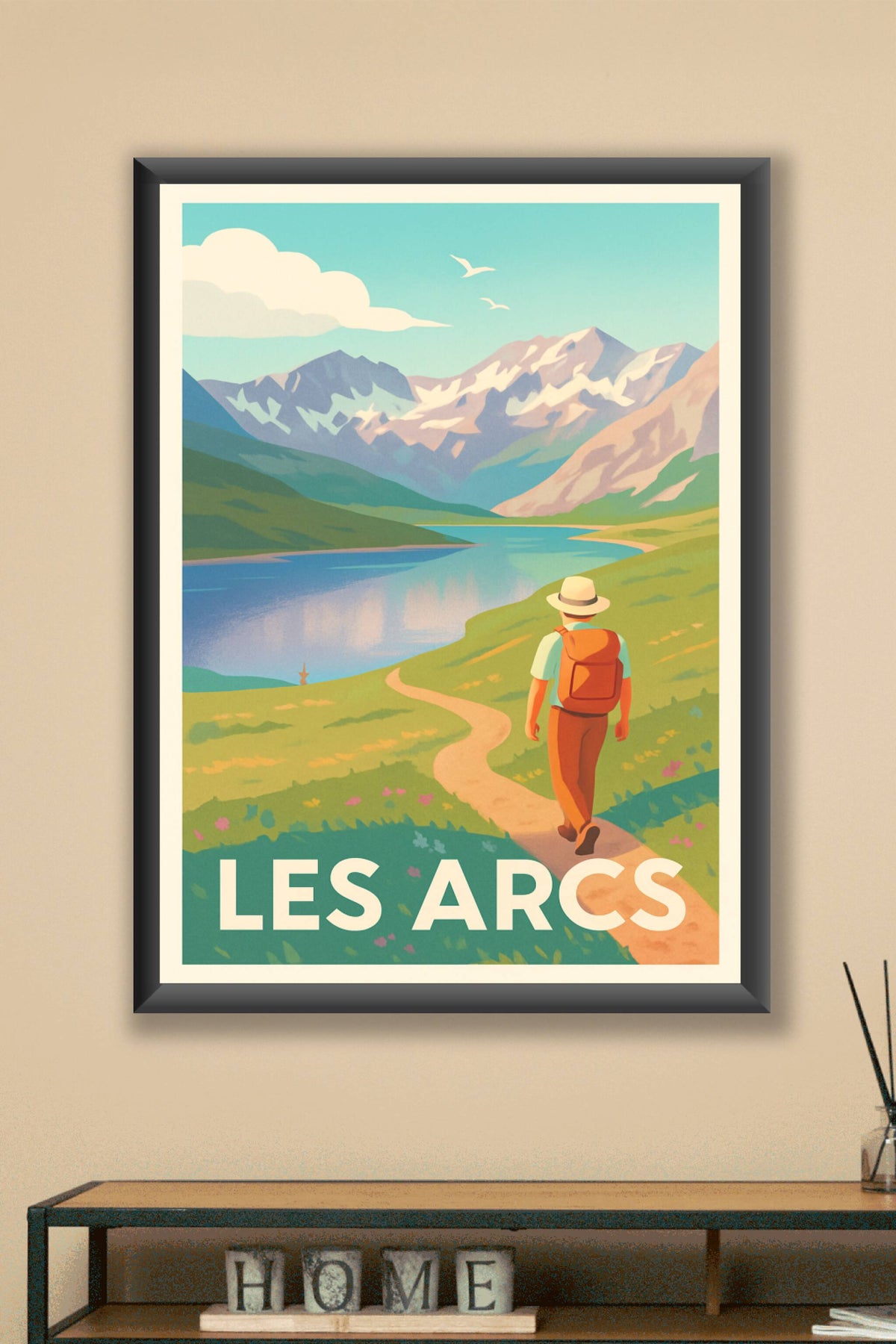 Affiche Les Arcs — Évasion et nature grandeur montagne · poster d'art de Les Arcs