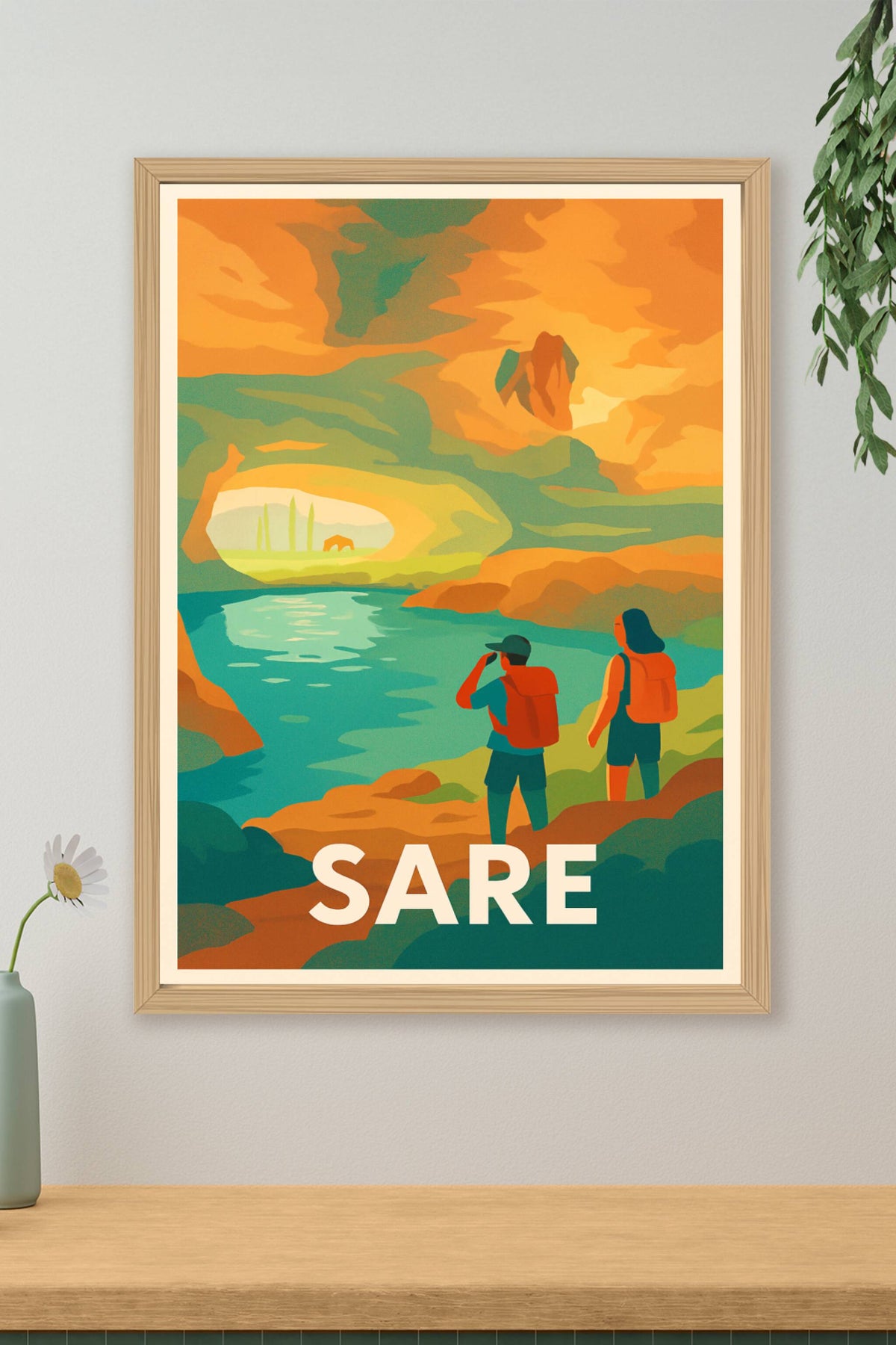 Affiche Sare — Aventure et nature au cœur du Pays Basque · poster d'art de Sare