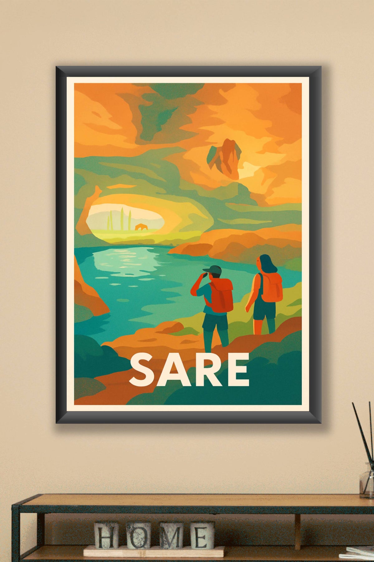 Affiche Sare — Aventure et nature au cœur du Pays Basque · poster d'art de Sare