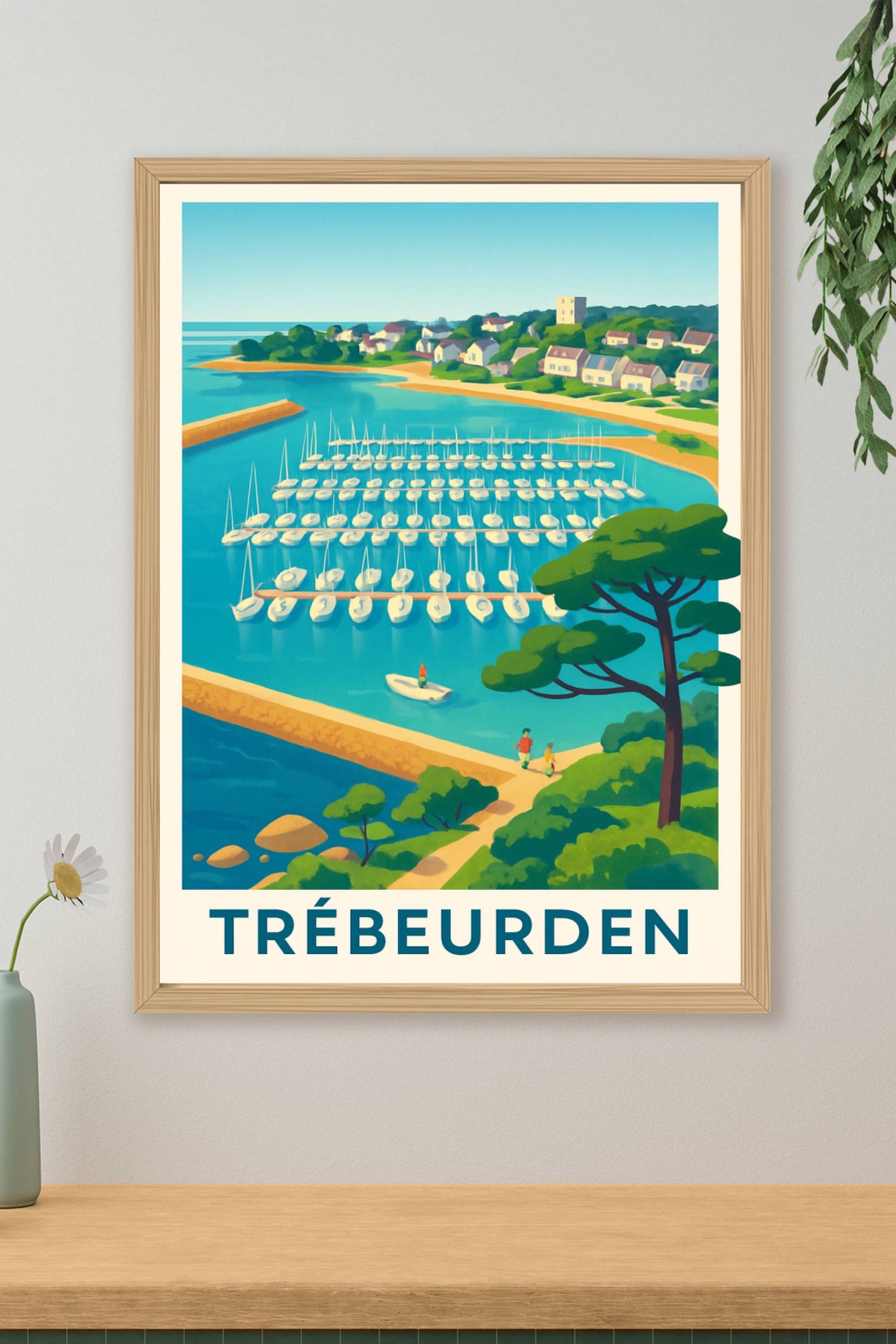 Affiche Trébeurden — Évasion maritime et douceur bretonne · poster d'art de Trébeurden