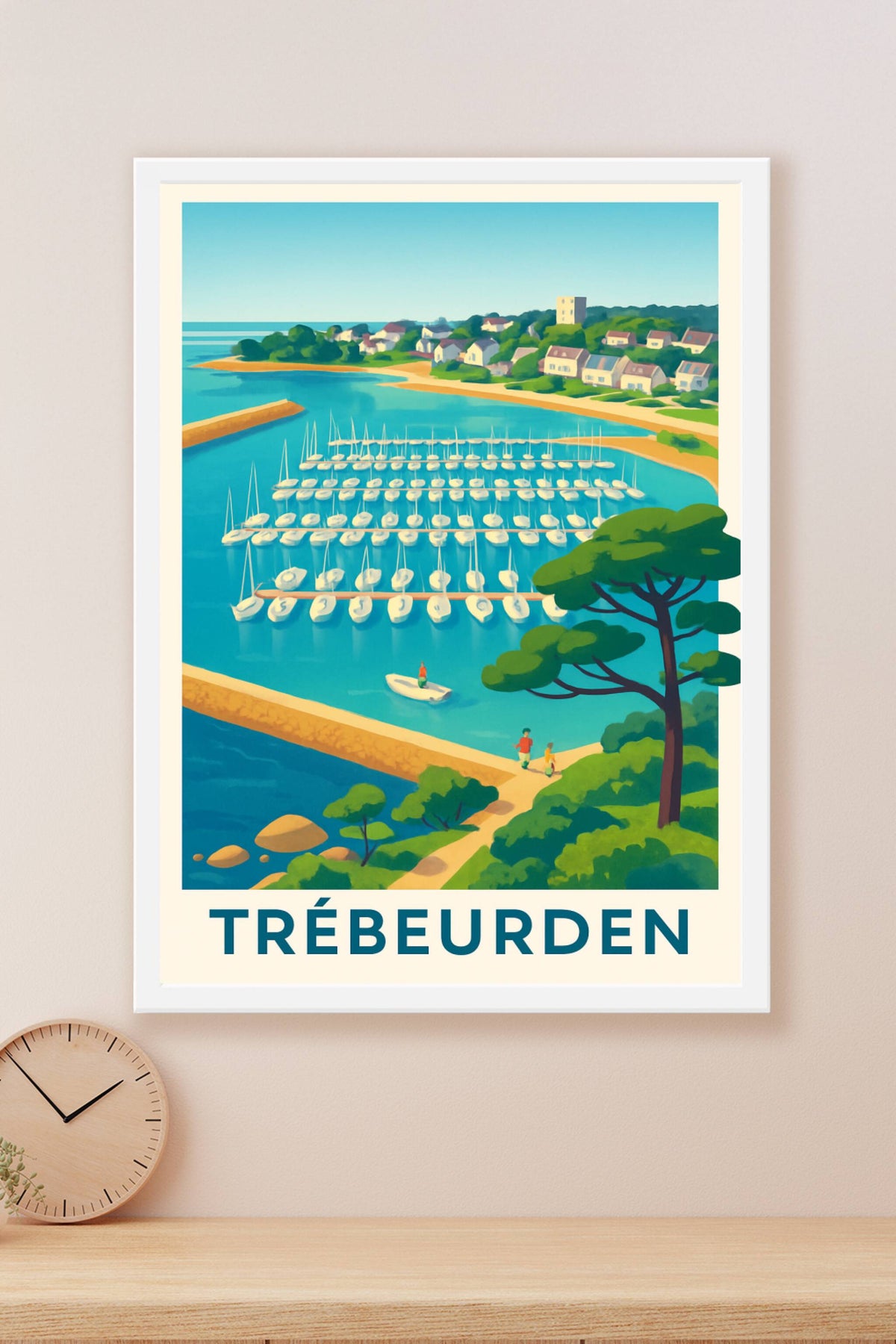 Affiche Trébeurden — Évasion maritime et douceur bretonne · poster d'art de Trébeurden