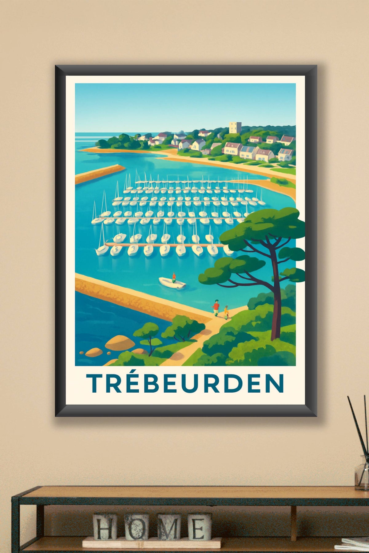 Affiche Trébeurden — Évasion maritime et douceur bretonne · poster d'art de Trébeurden