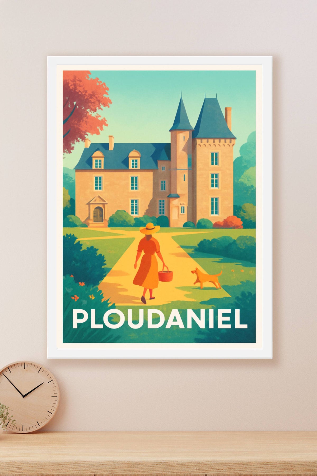 Affiche Ploudaniel — Charme bucolique et élégance bretonne · poster d'art de Ploudaniel