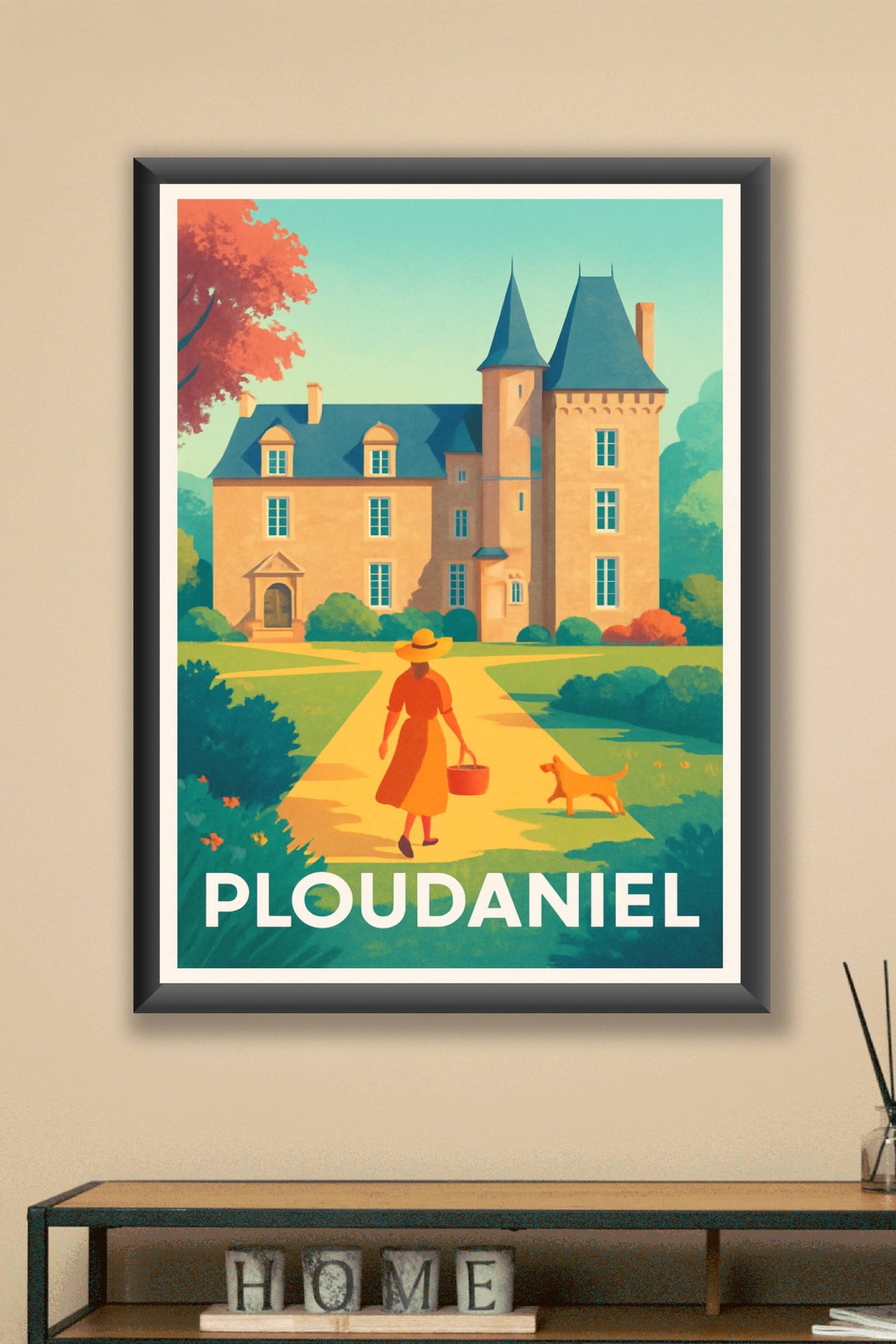 Affiche Ploudaniel — Charme bucolique et élégance bretonne · poster d'art de Ploudaniel
