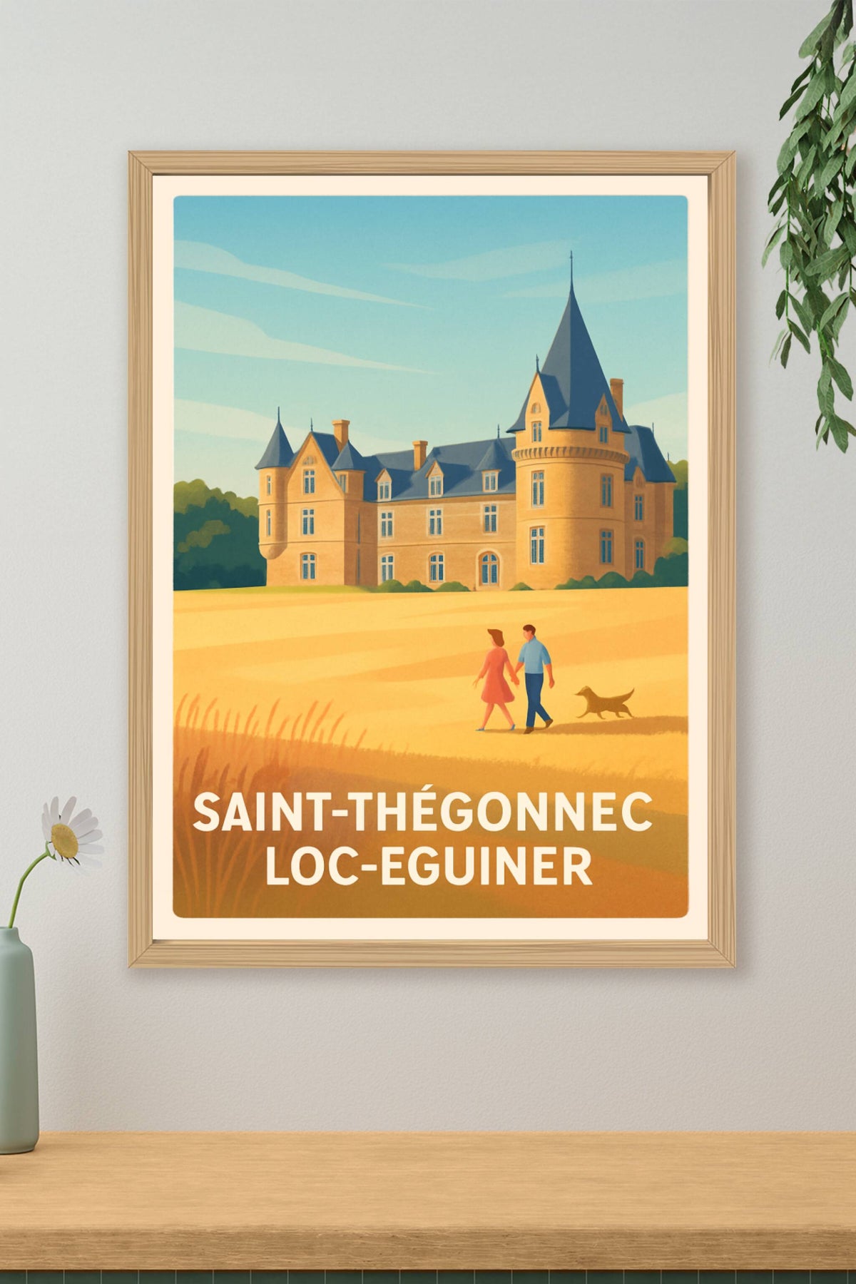 Affiche Saint-Thégonnec Loc-Eguiner — Charme et sérénité bretons · poster d'art de Saint-Thégonnec Loc-Eguiner