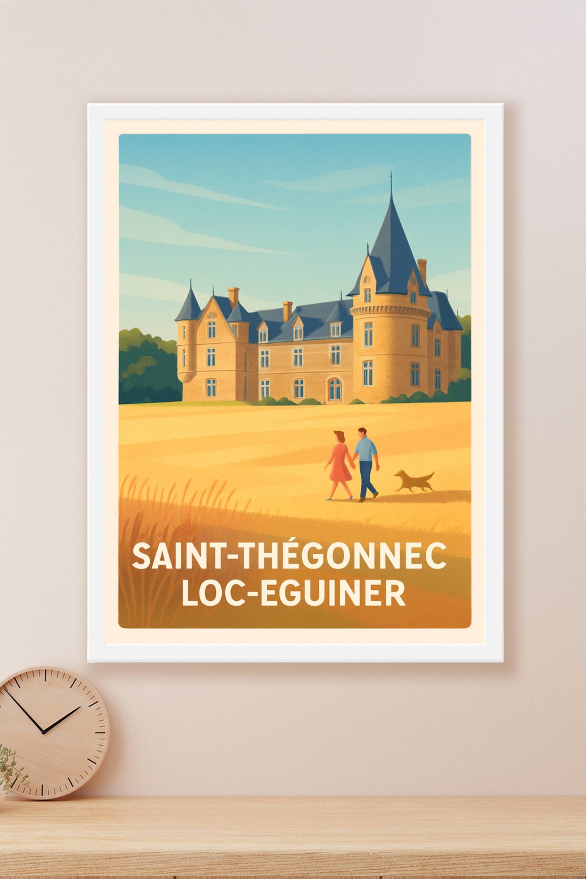 Affiche Saint-Thégonnec Loc-Eguiner — Charme et sérénité bretons · poster d'art de Saint-Thégonnec Loc-Eguiner