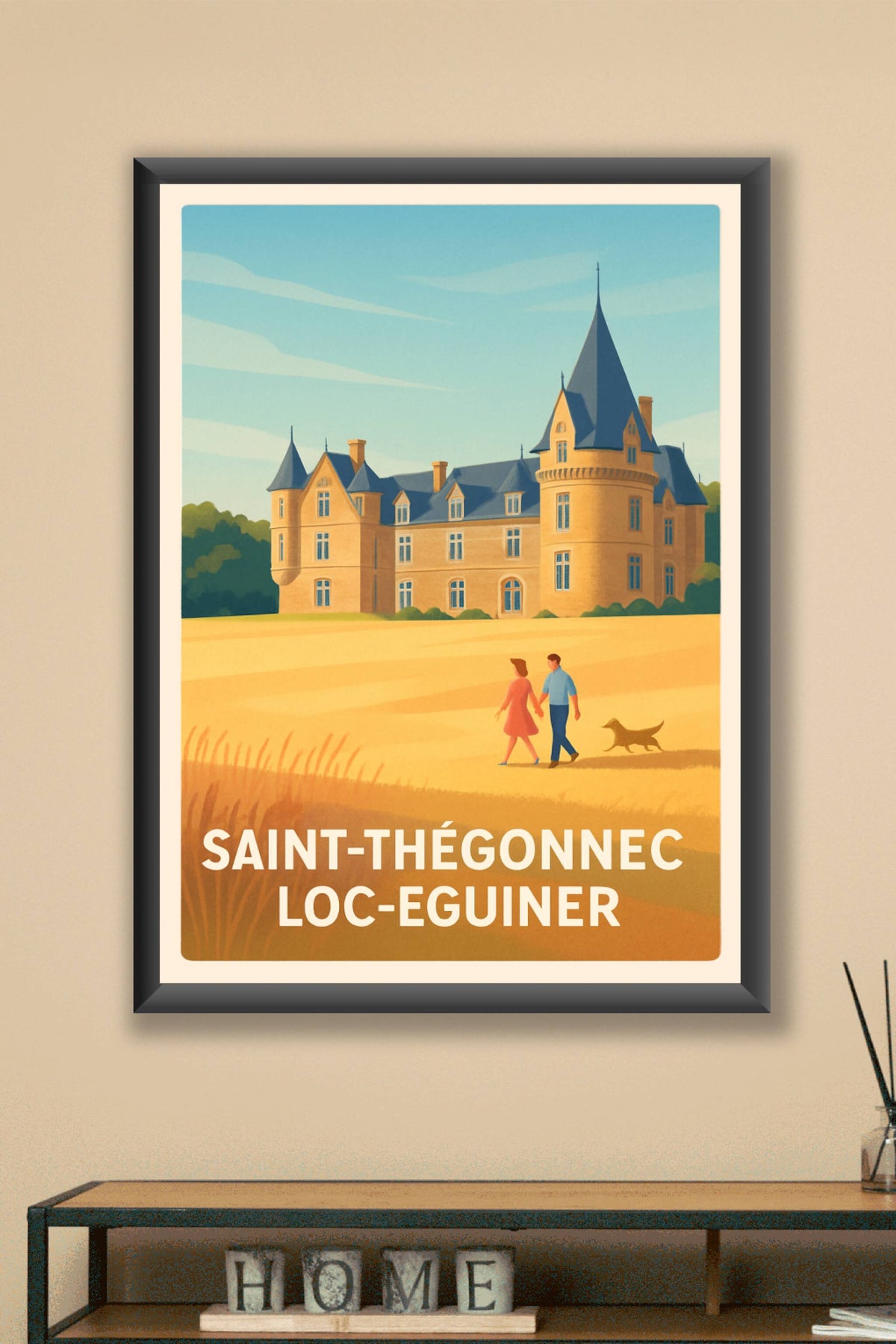 Affiche Saint-Thégonnec Loc-Eguiner — Charme et sérénité bretons · poster d'art de Saint-Thégonnec Loc-Eguiner