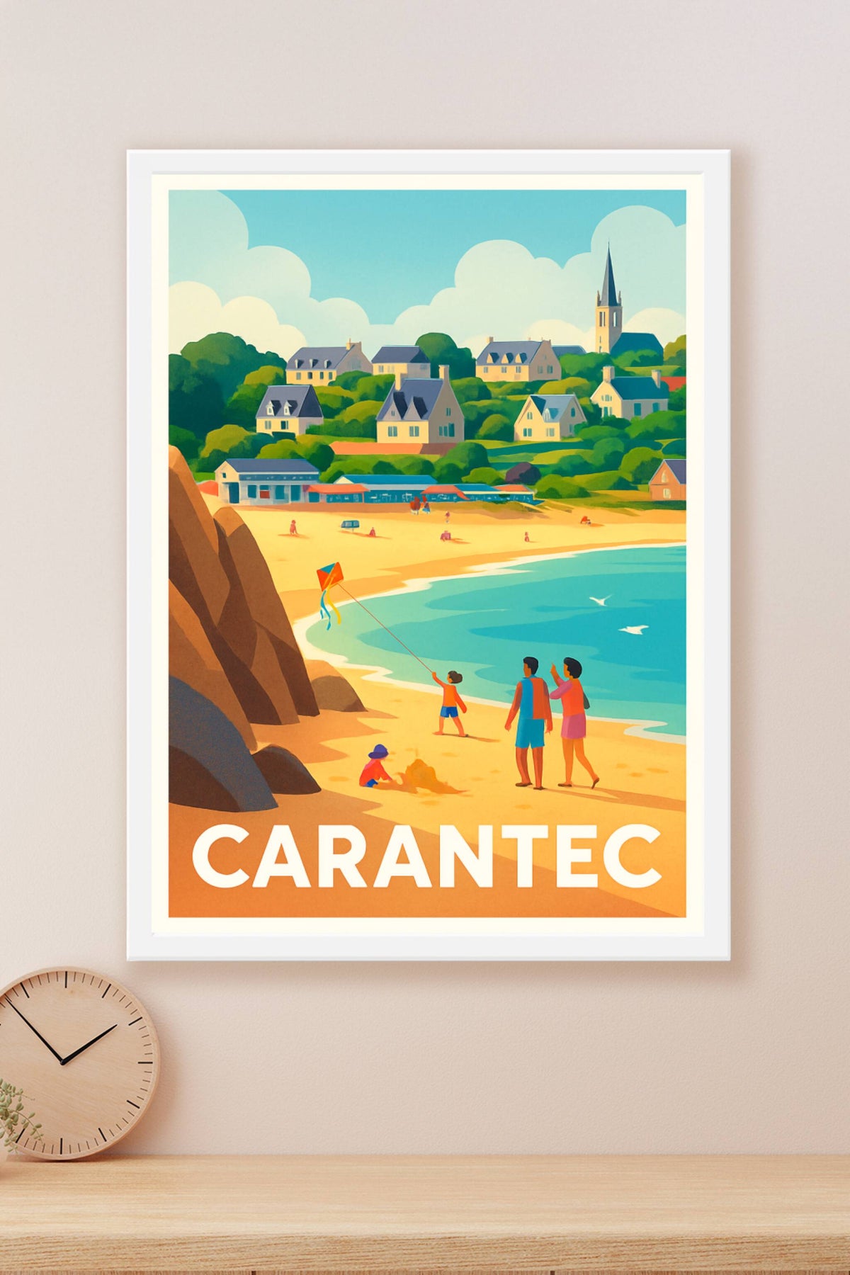 Affiche Carantec — Évasion et douceur bretonne au bord de la mer · poster d'art de Carantec