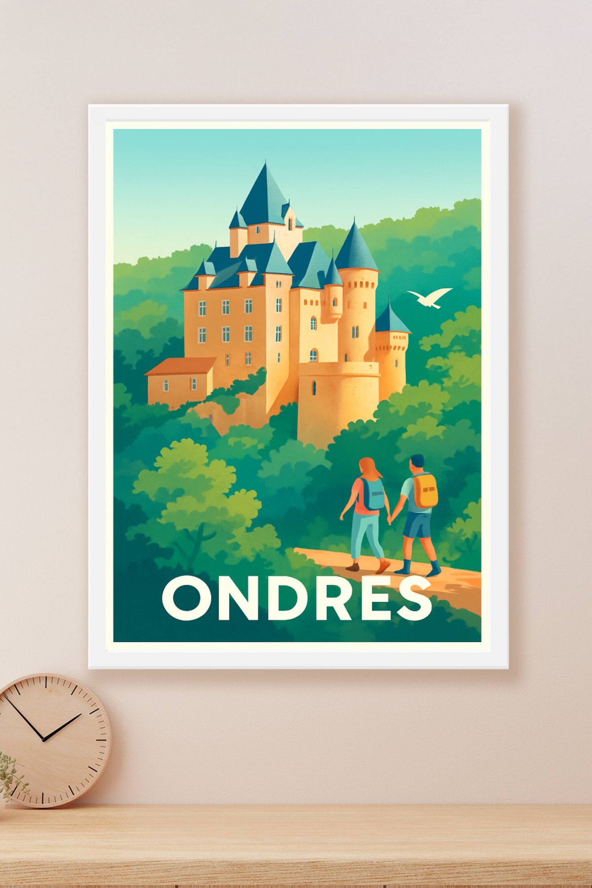 Affiche Ondres — Une escapade romantique au cœur du patrimoine · poster d'art de Ondres