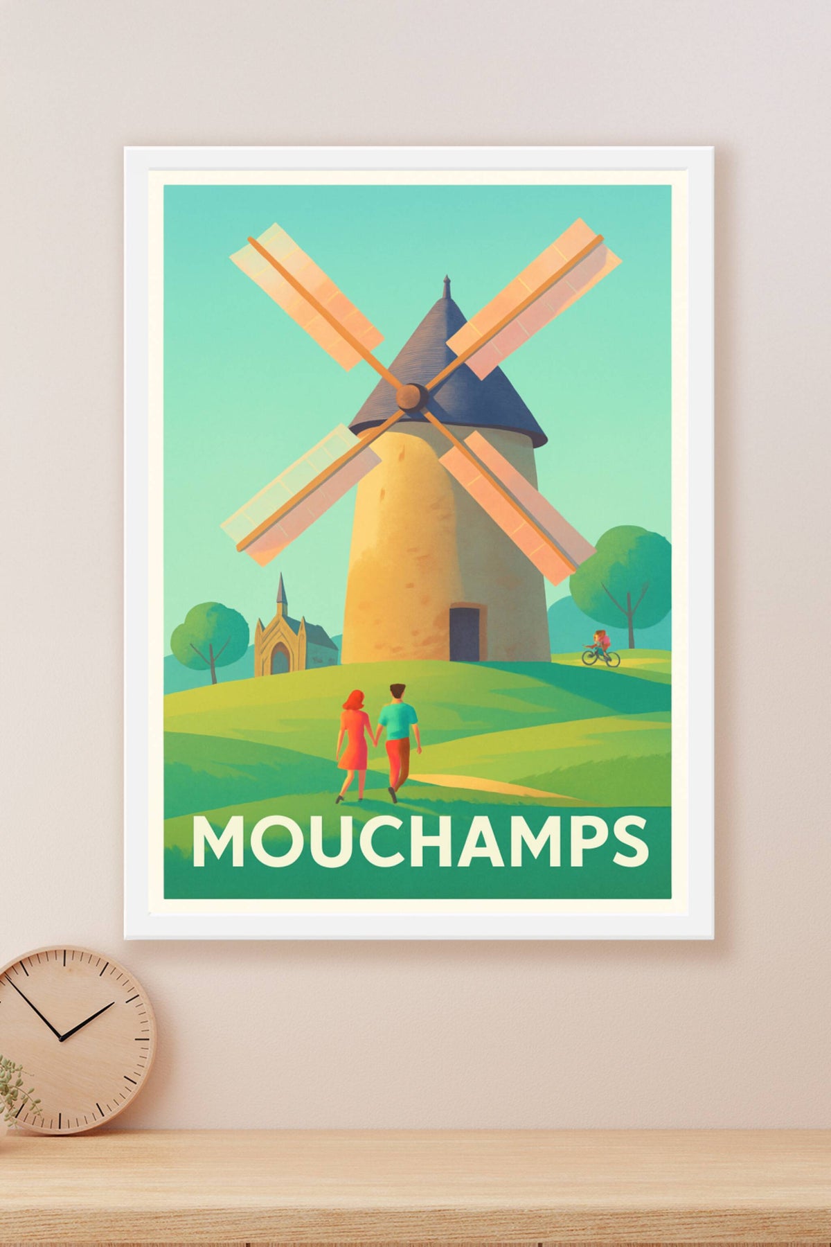 Affiche Mouchamps — Charme bucolique et authenticité · poster d'art de Mouchamps