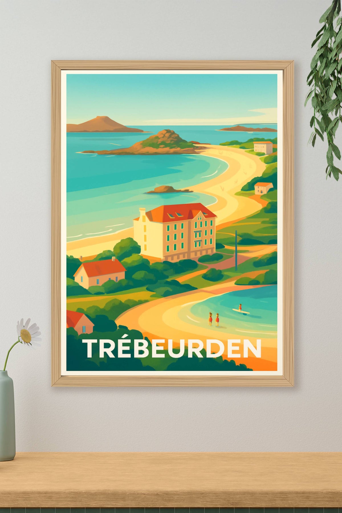Affiche Trébeurden — Escapade Balnéaire et Tranquillité Bretonne · poster d'art de Trébeurden