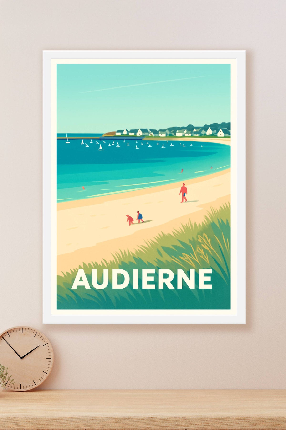 Affiche Audierne — Plages et Sérénité Bretonne · poster d'art de Audierne
