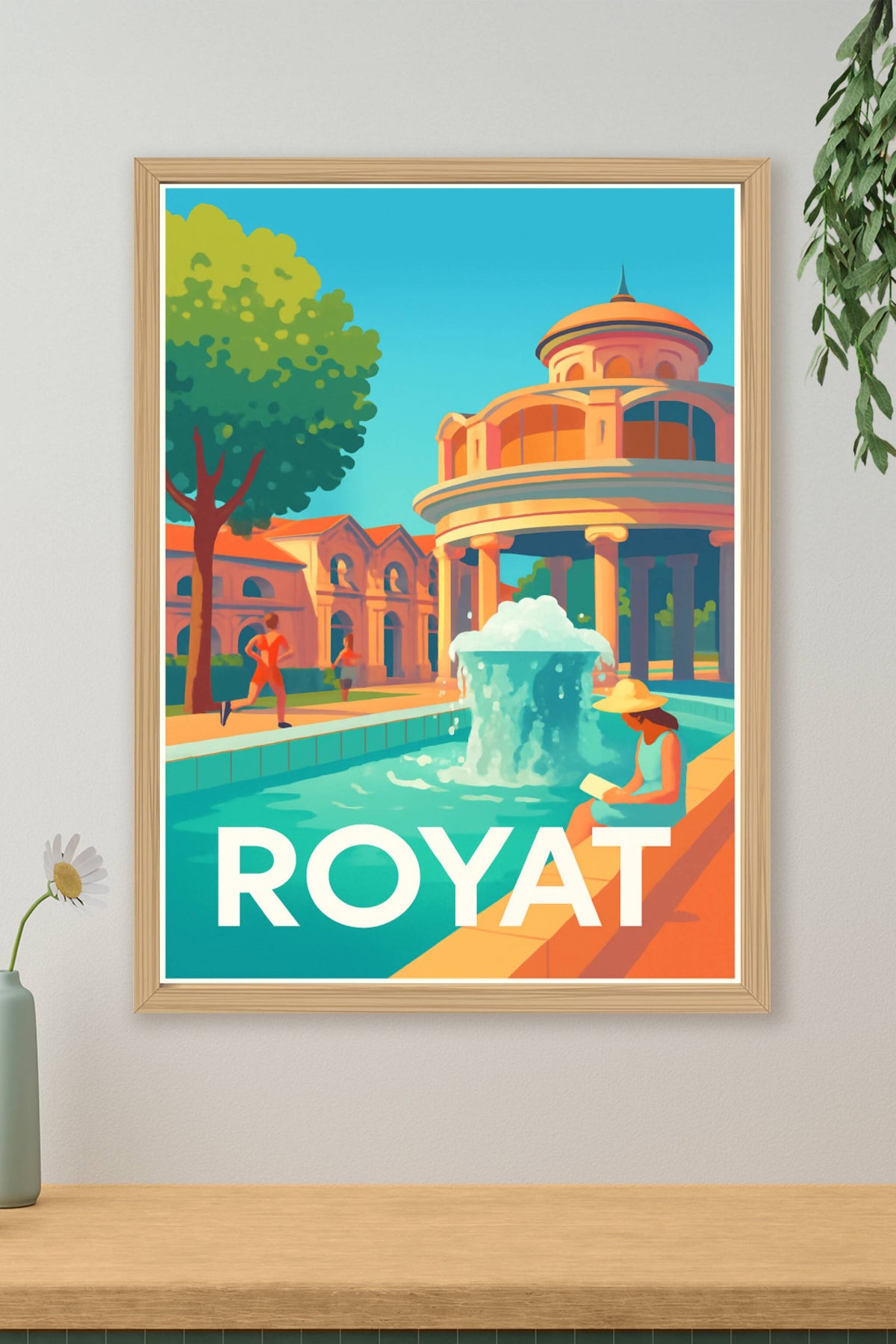 Affiche Royat — L'élégance thermale au cœur de l'Auvergne · poster d'art de Royat
