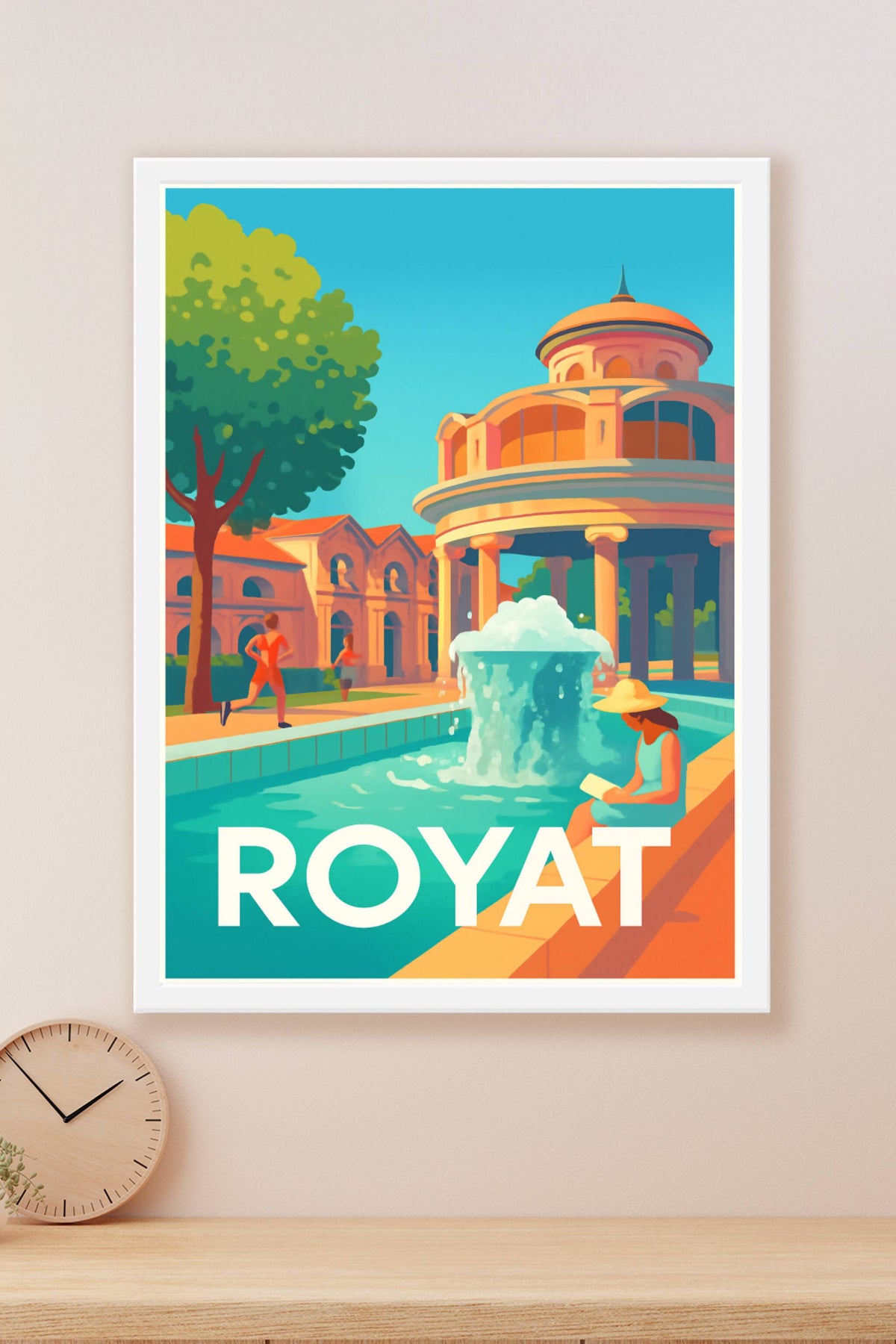 Affiche Royat — L'élégance thermale au cœur de l'Auvergne · poster d'art de Royat