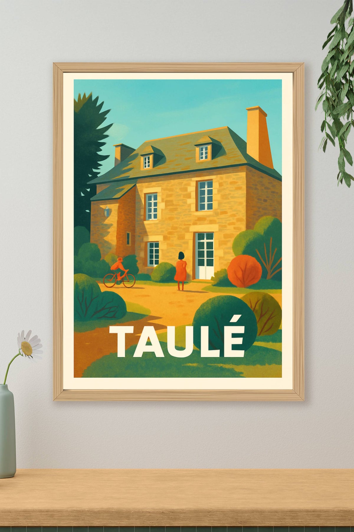 Affiche Taulé — Charme et Sérénité en Bretagne · poster d'art de Taulé