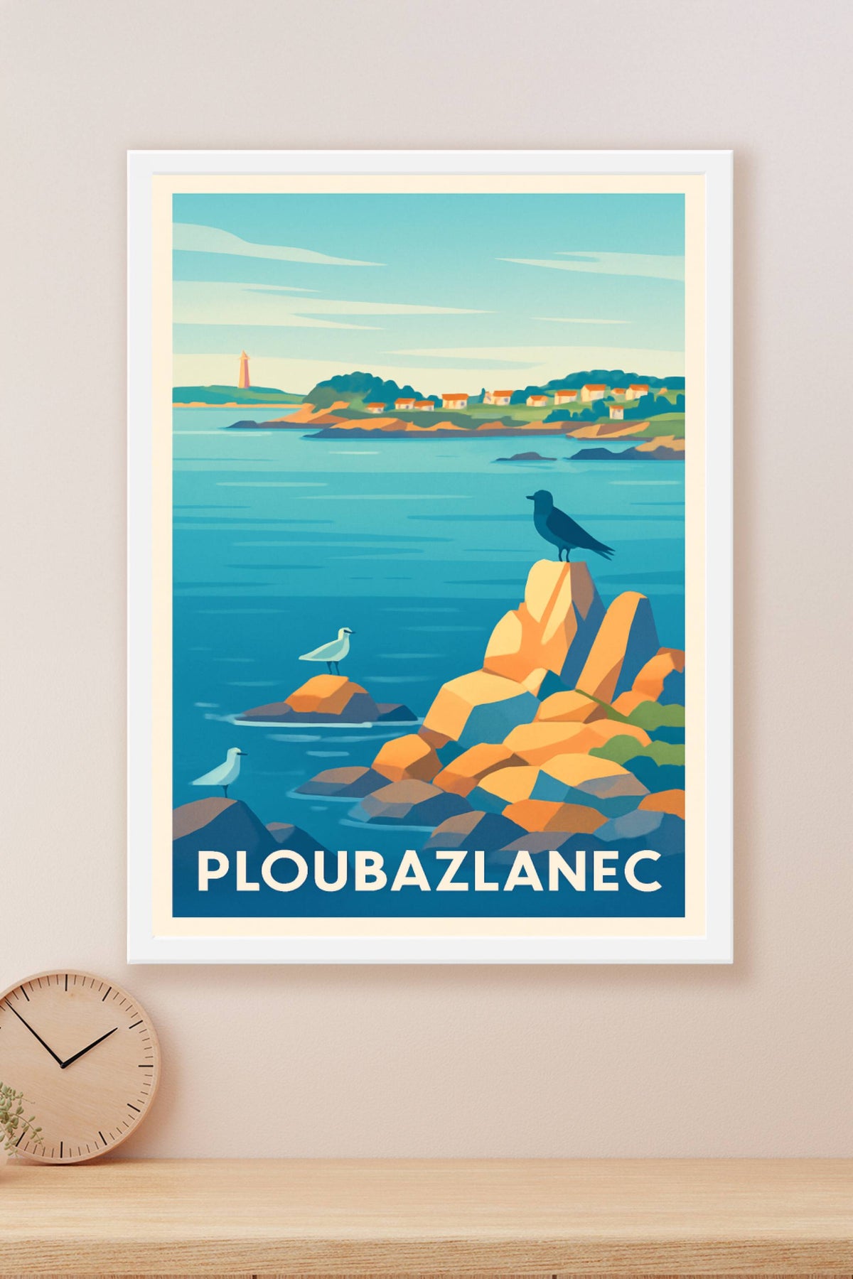 Affiche Ploubazlanec — Sérénité côtière bretonne · poster d'art de Ploubazlanec