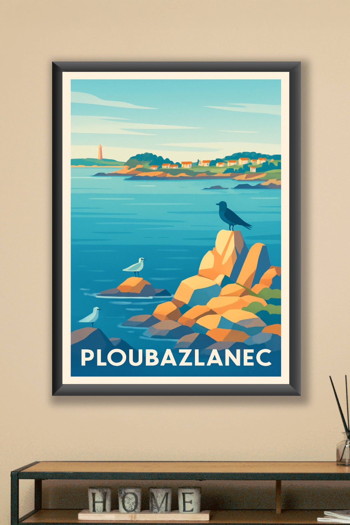 Affiche Ploubazlanec — Sérénité côtière bretonne · poster d'art de Ploubazlanec