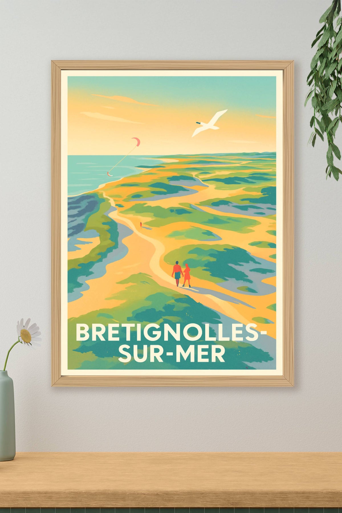 Affiche Bretignolles-sur-Mer — Évasion et douceur sur la côte vendéenne · poster d'art de Bretignolles-sur-Mer