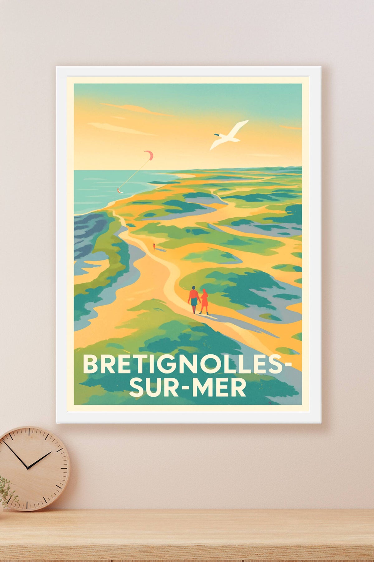 Affiche Bretignolles-sur-Mer — Évasion et douceur sur la côte vendéenne · poster d'art de Bretignolles-sur-Mer