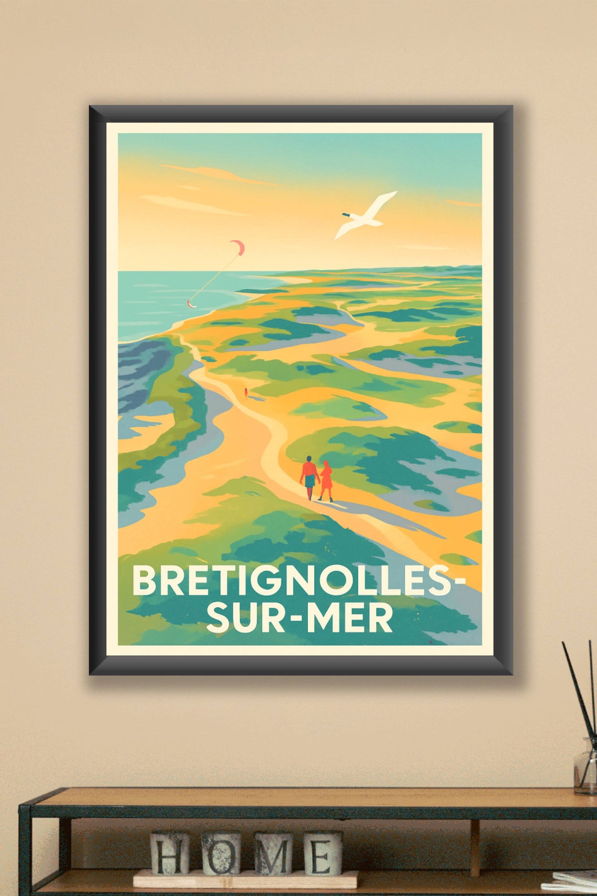 Affiche Bretignolles-sur-Mer — Évasion et douceur sur la côte vendéenne · poster d'art de Bretignolles-sur-Mer