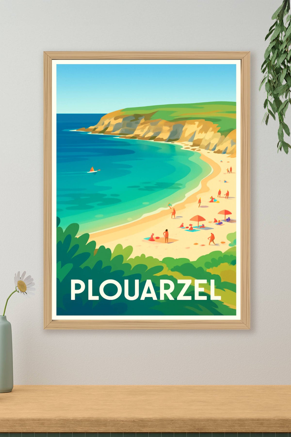 Affiche Plouarzel — Évasion côtière bretonne · poster d'art de Plouarzel